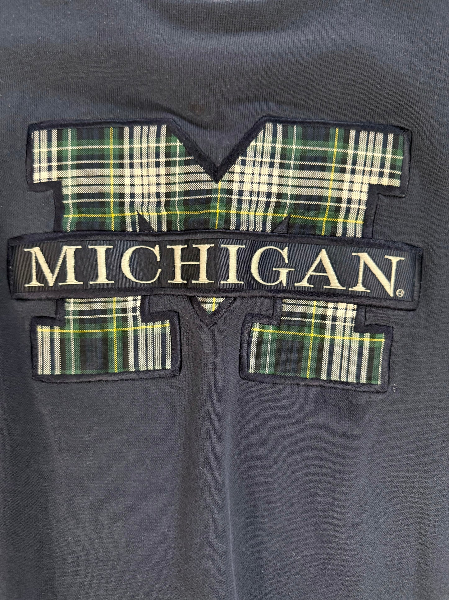Vintage Michigan “Plaid” Crewneck