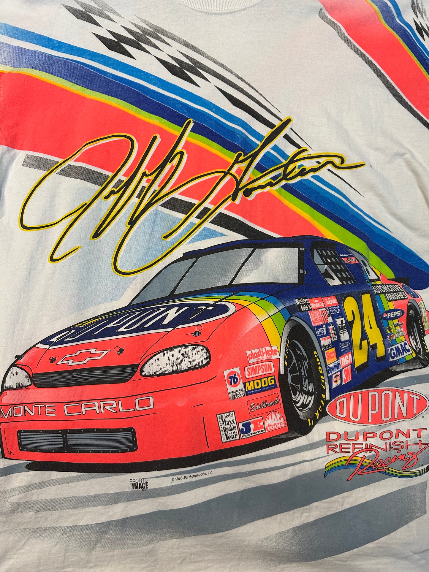 Vintage 1996 Jeff Gordon AOP NASCAR tee