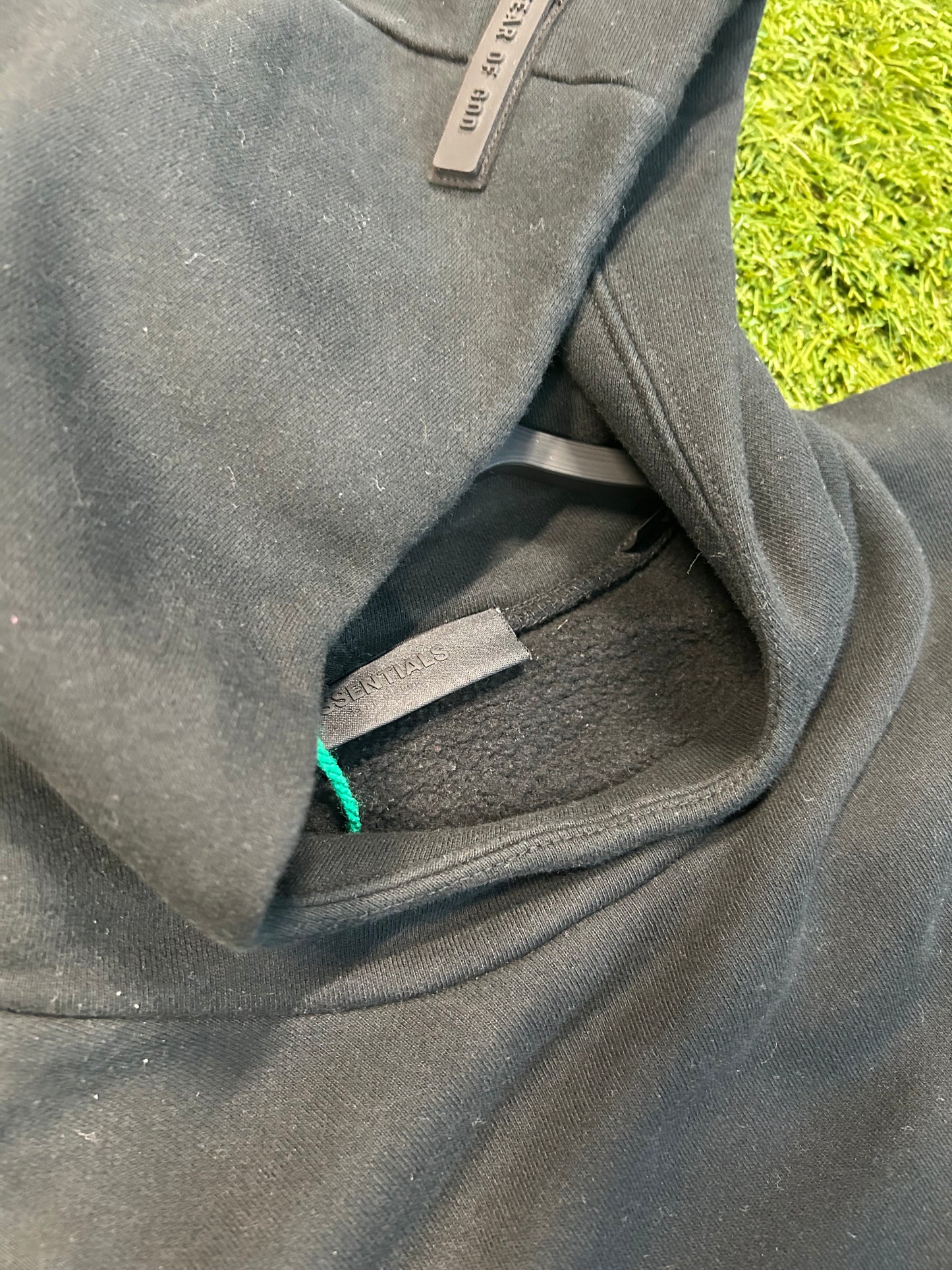 Fear Of God Essentials Slim Fit Black Hoodie