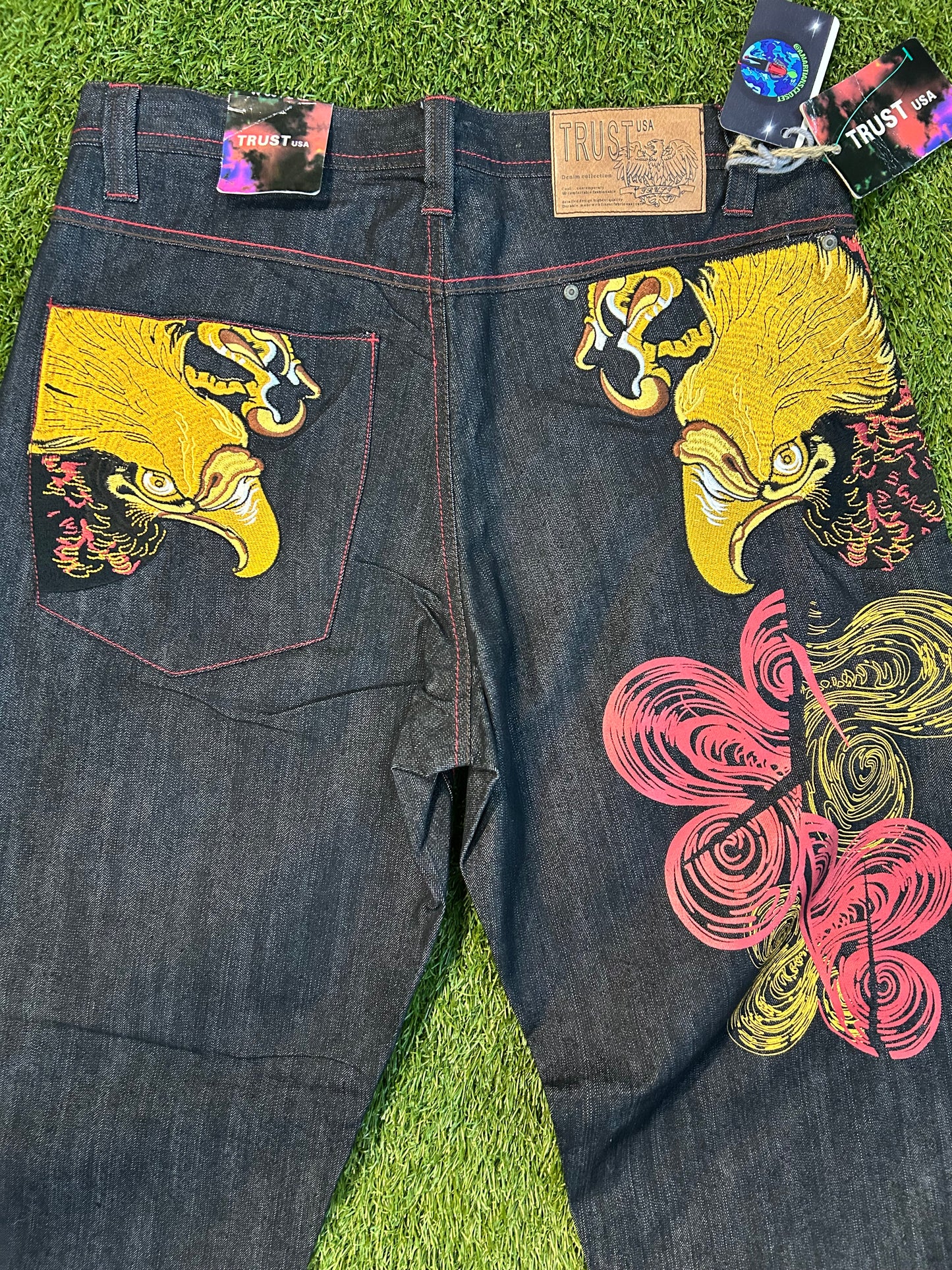 Y2K Golden Eagle Affliction Style Denim Jeans
