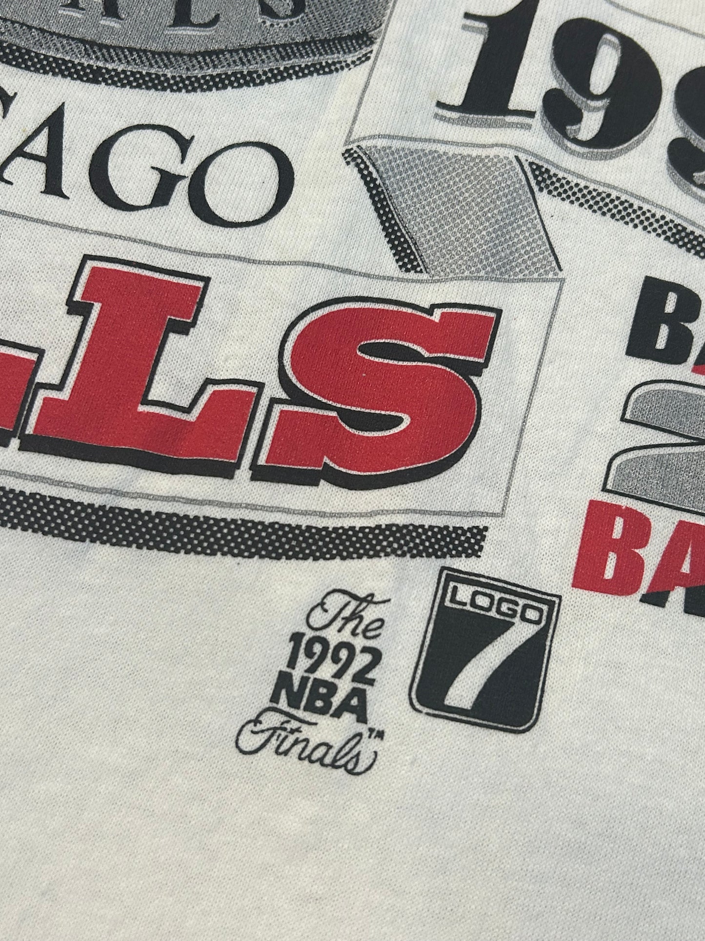 Vintage 1991 Chicago Bulls World Champs Back 2 Back Tee