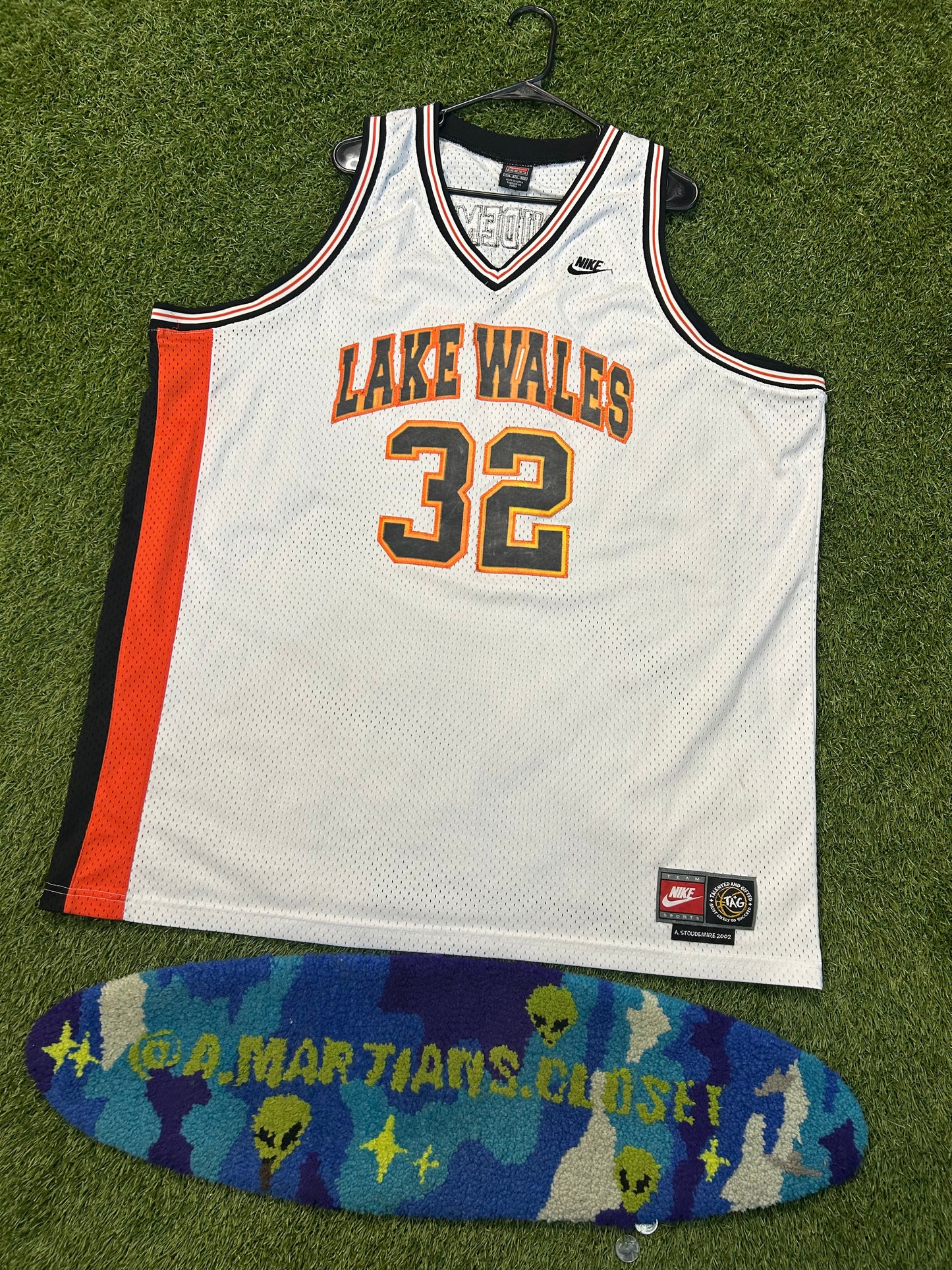 Rare Vintage Nike Lake Wales High School Amare Stoudemire Basketball Jersey