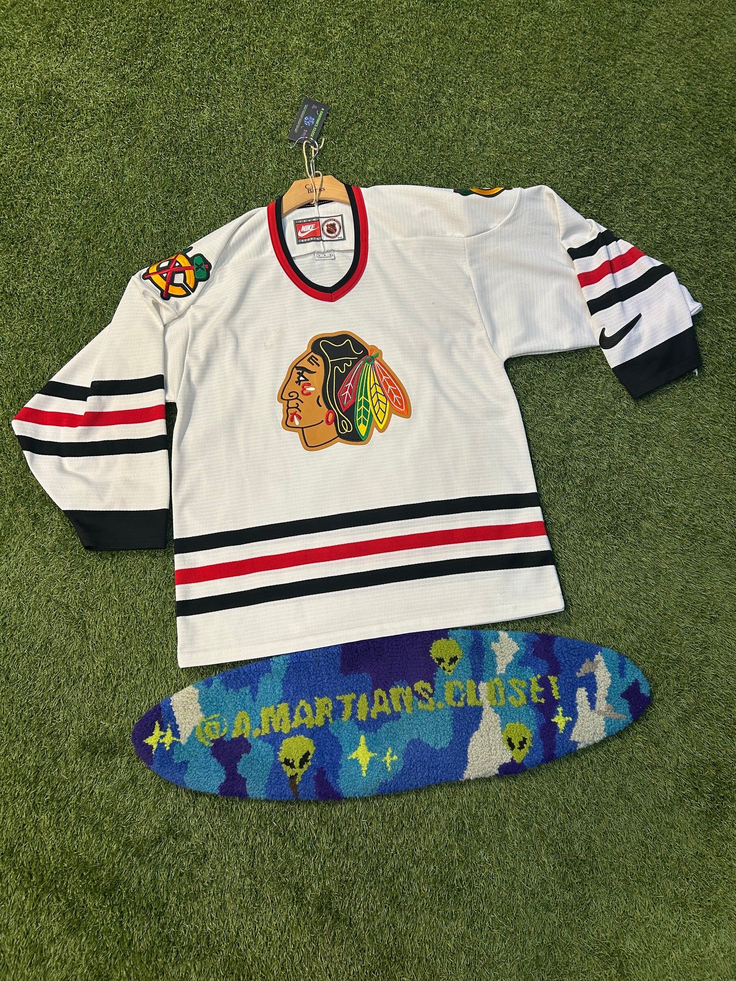 Vintage Chicago Blackhwaks NHL Nike Red Tag Jersey