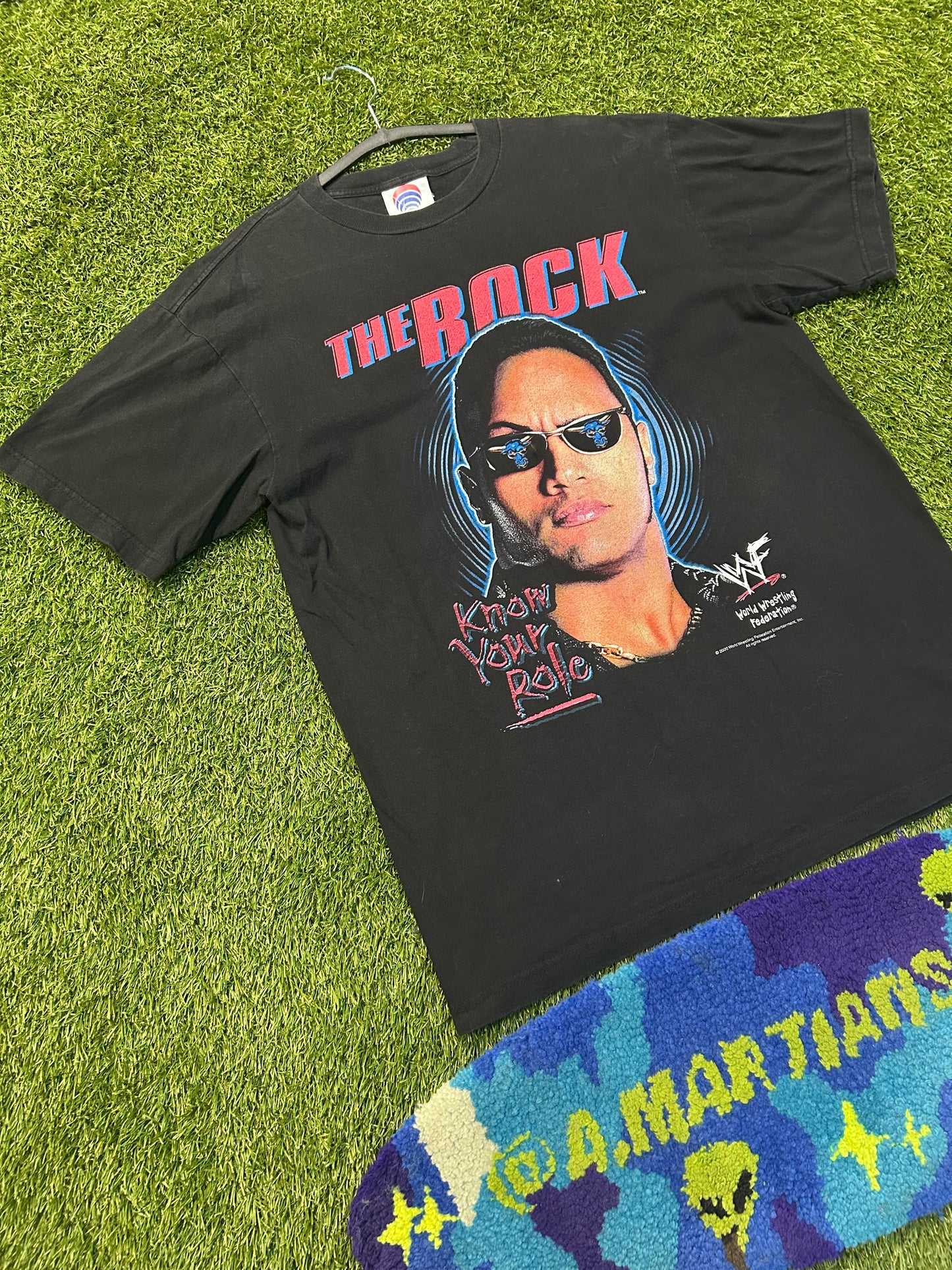 Year 2000 WWF The Rock Know Your Role Tee