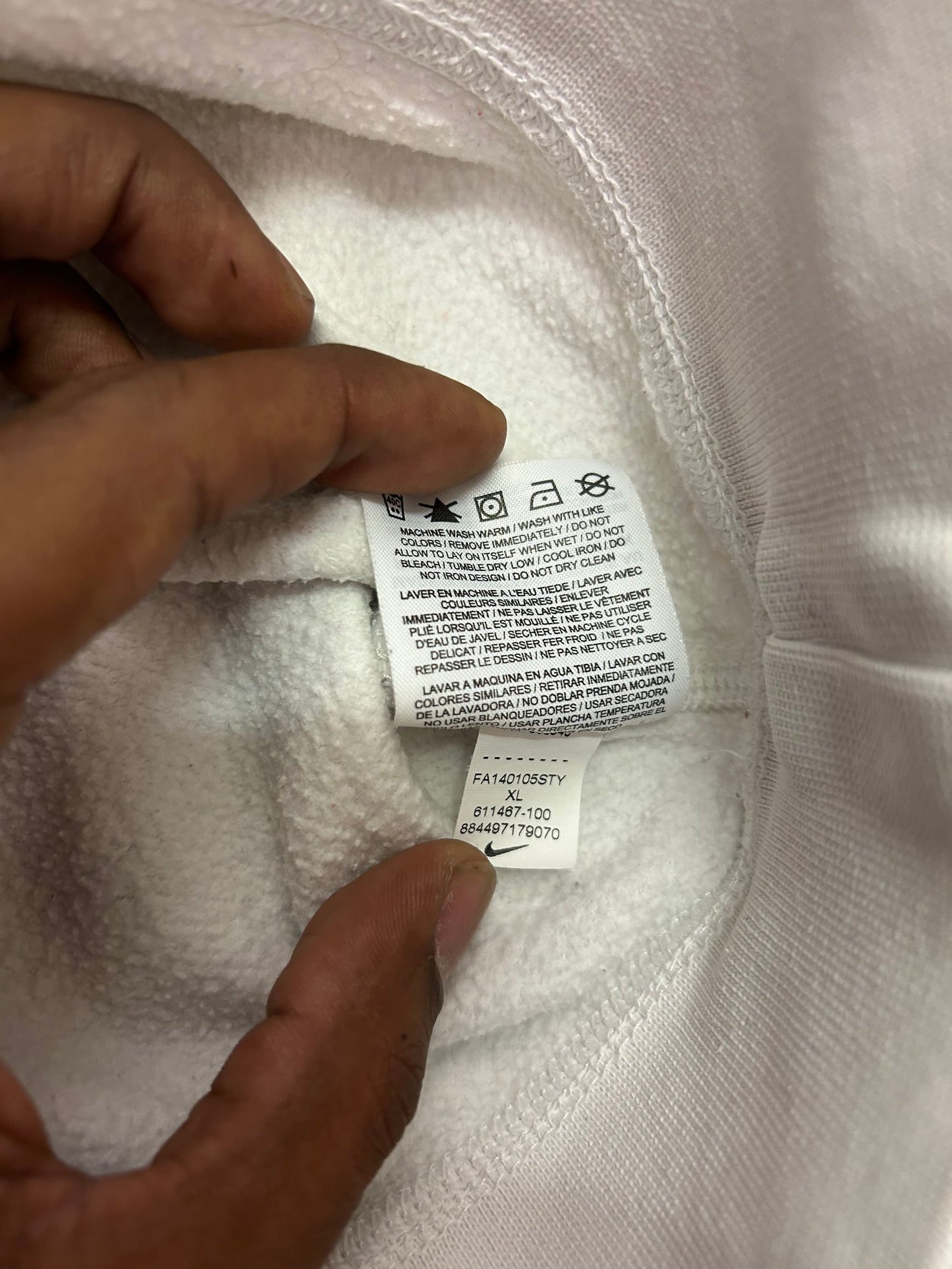Y2K Vintage 2000s All White Nike Crewneck
