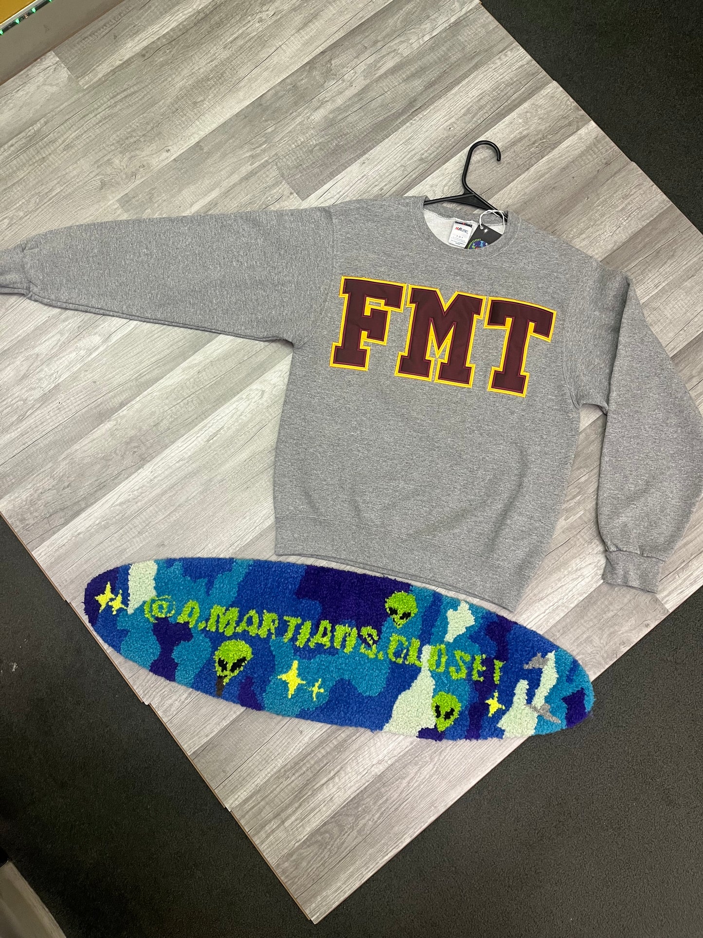 Vintage FMT Big Letter Print Crewneck