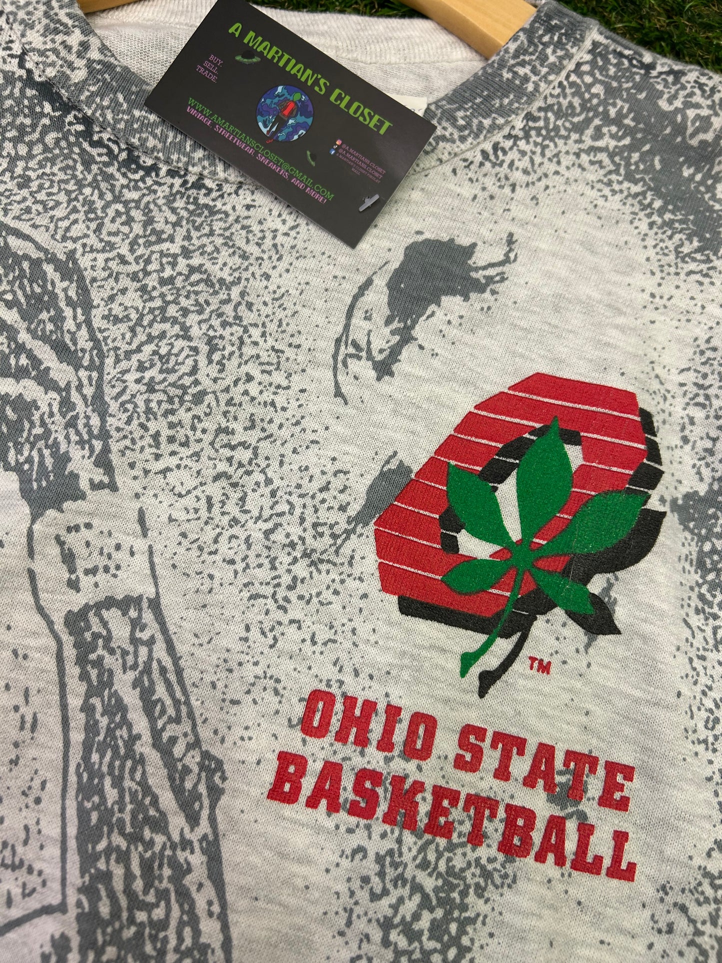 Brand New With Tags Rare Vintage Campion Ohio State Basketball AOP Tee