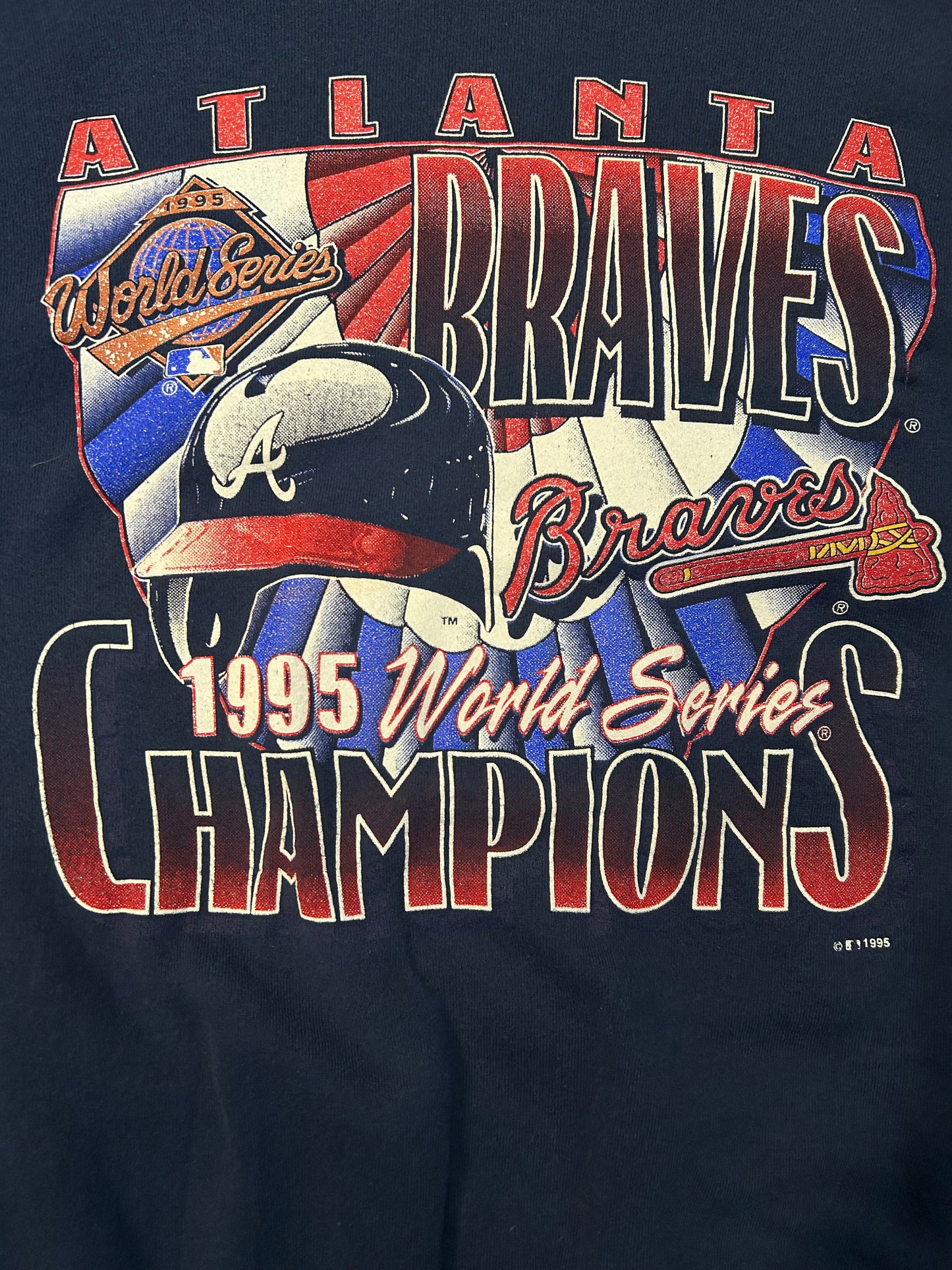 Vintage 1995 MLB World Series Atlanta Braves Championship
