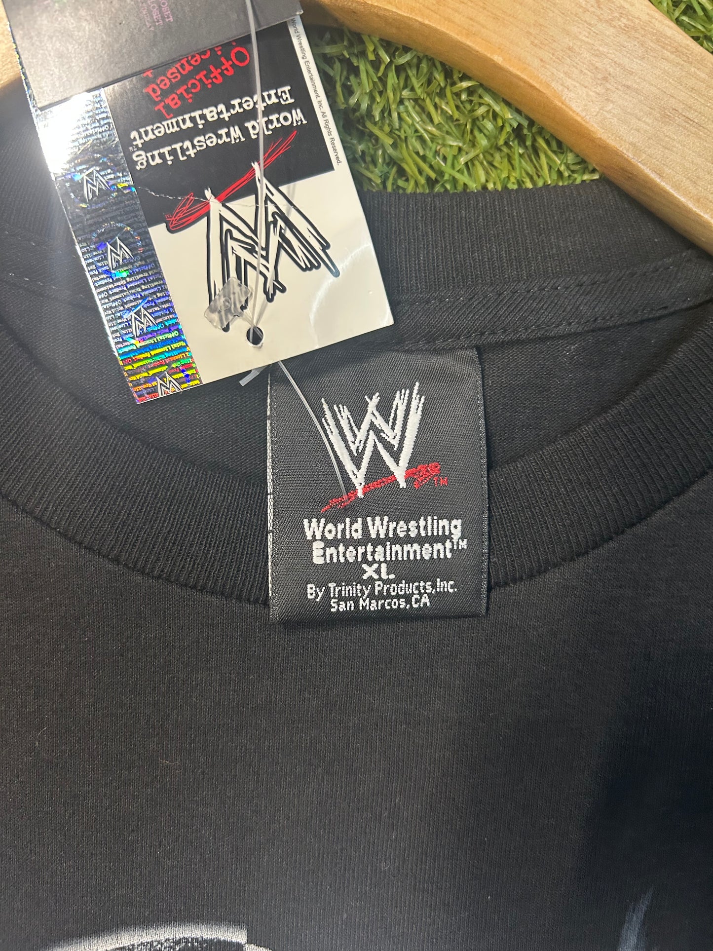 Year 2002 WWF Stone Cold Steve Austin Balck and White You Can’t Survive The Hype Tee