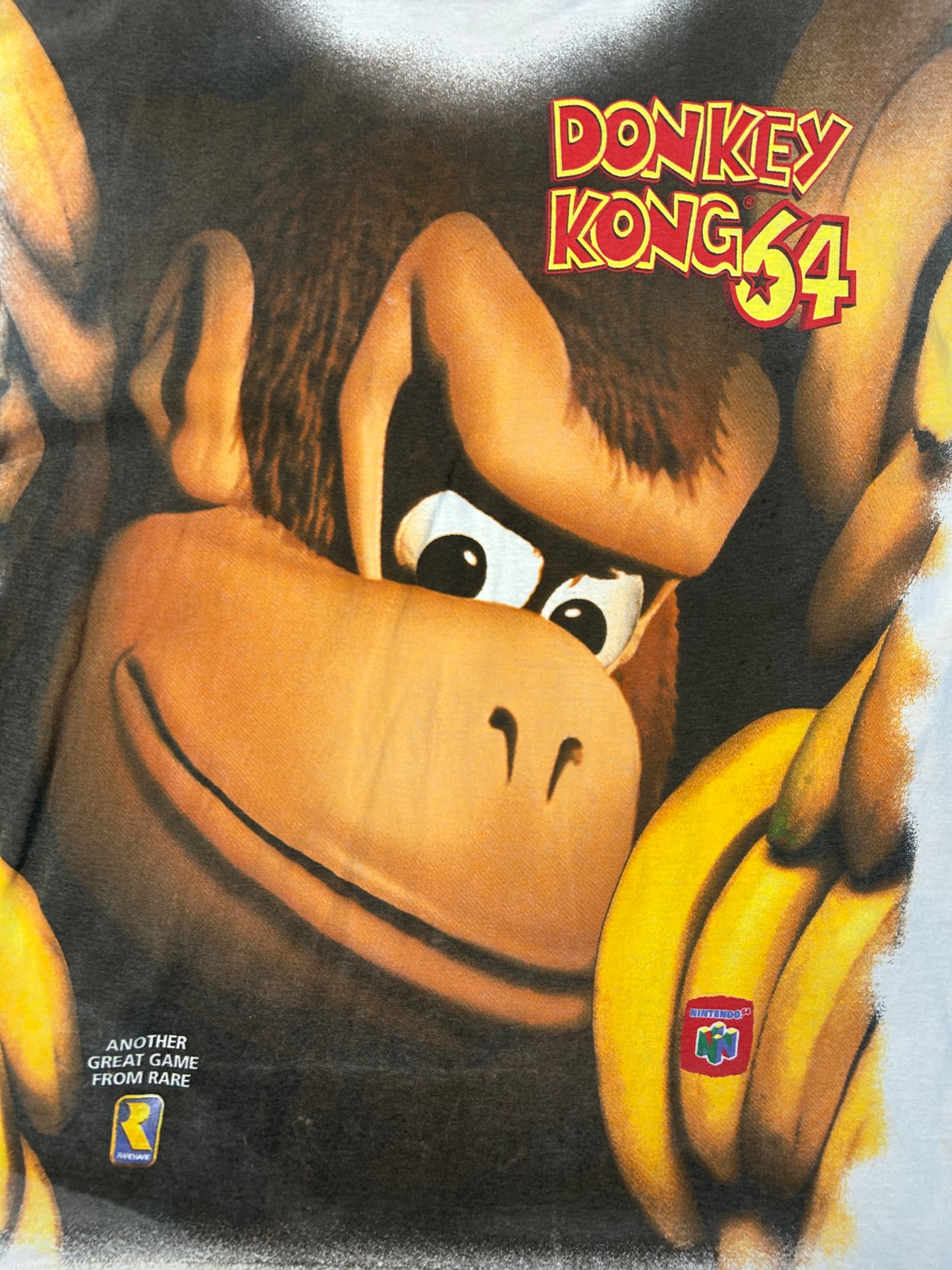 Vintage 1999 Donkey Kong Nintendo 64 AOP Preorder Promo Tee
