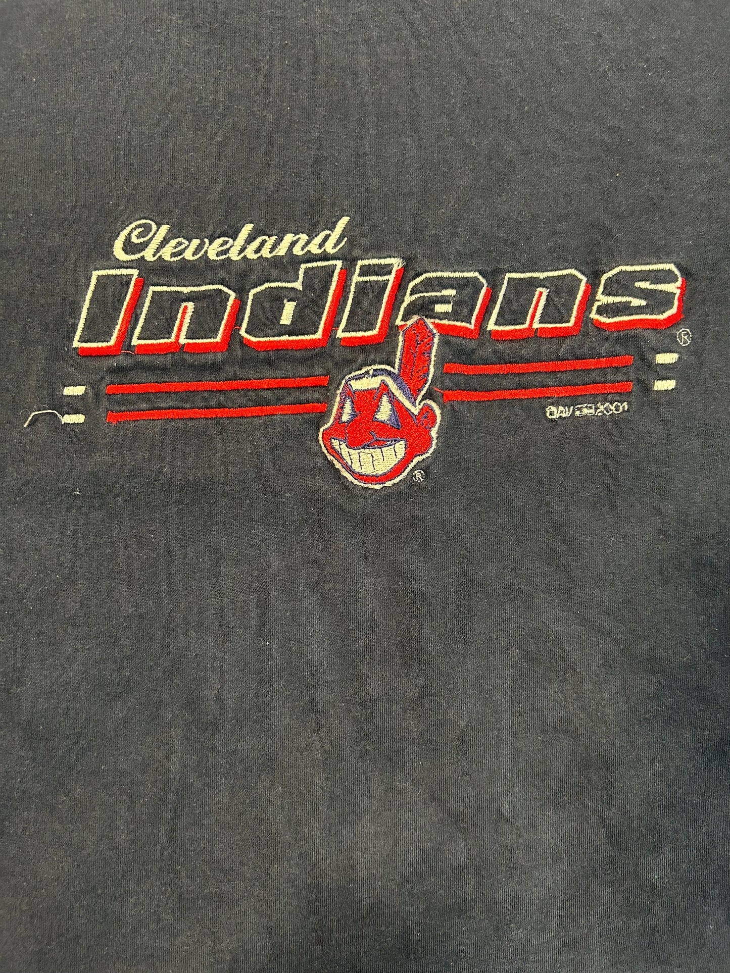 Y2K Cleveland Indians MLB Embroidered Tee