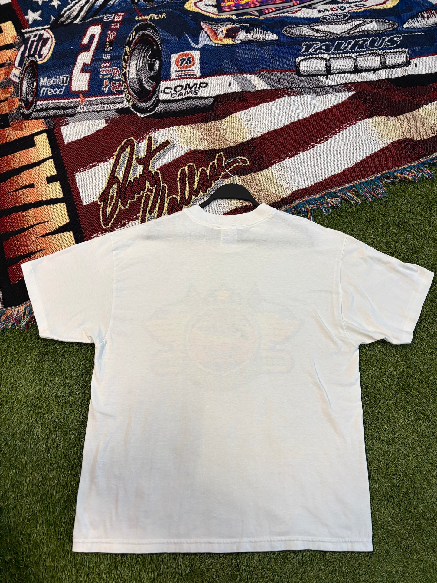 1997 Single stitch 10th Anniversary Tide NASCAR T-Shirt Size XL Hanes Heavyweight 50/50 tag