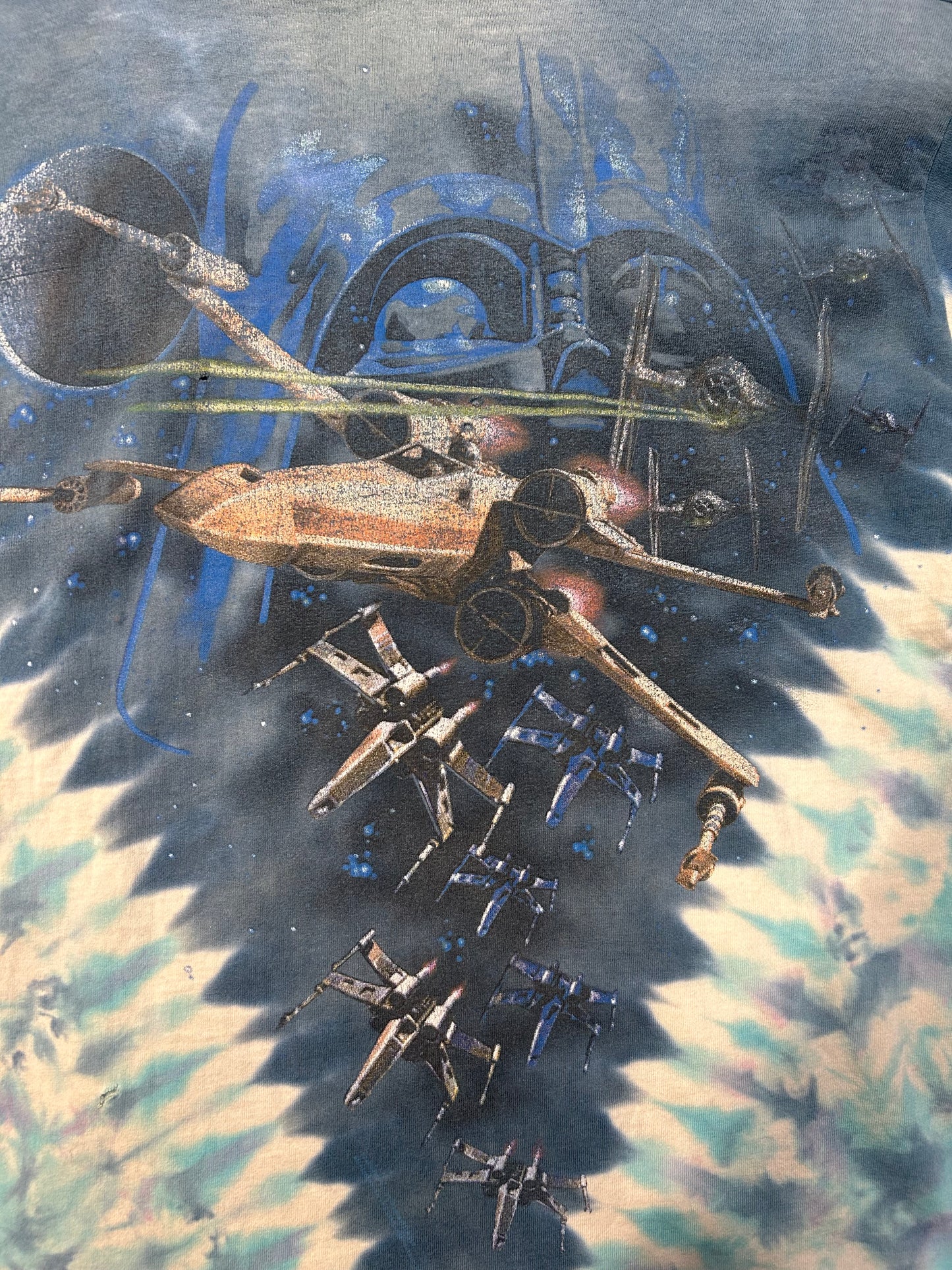 Vintage 1997 Star Wars Liquid Blue AOP Tee