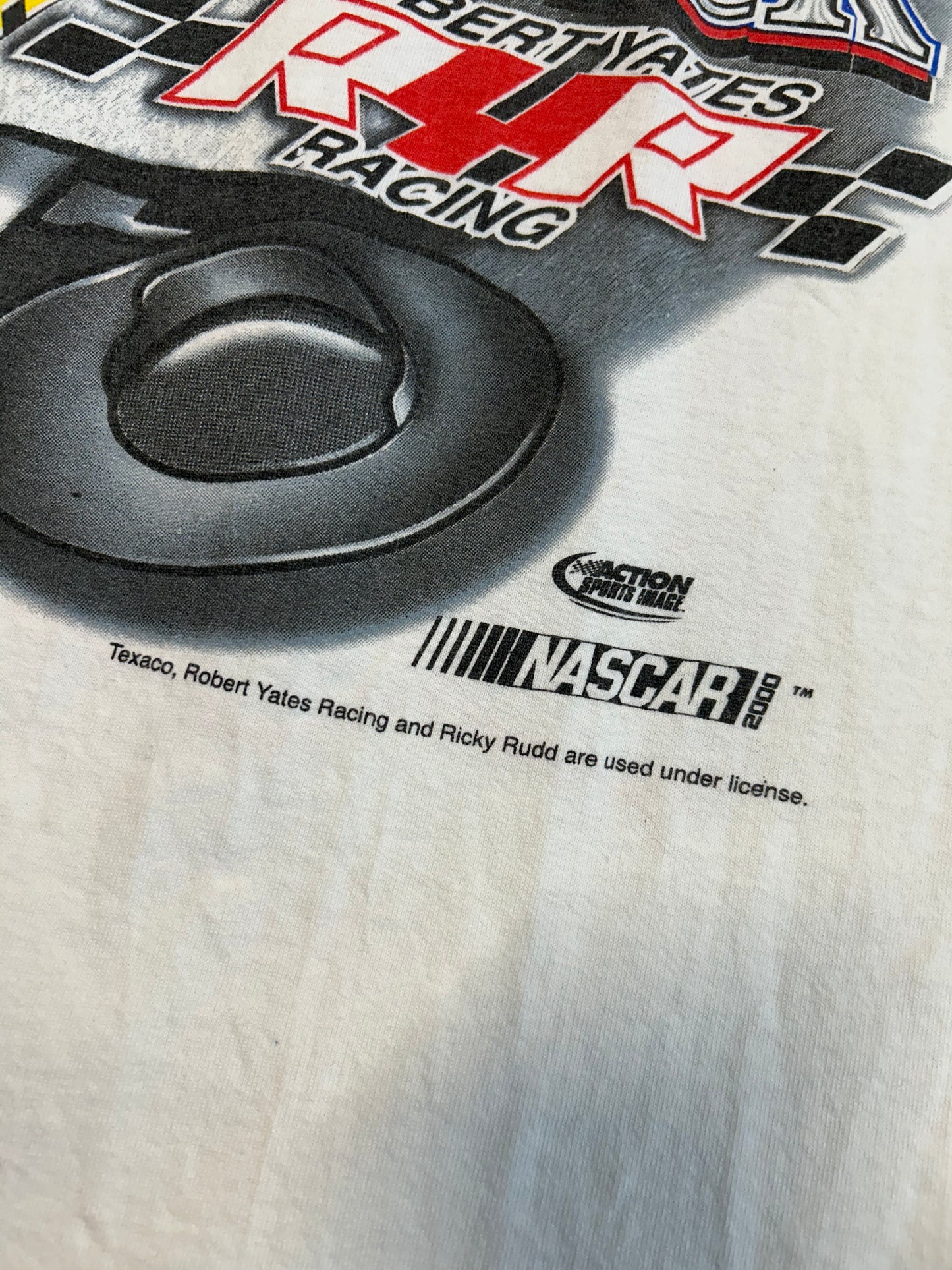 Vintage 2001 Ricky Rudd #28 NASCAR AOP Tee
