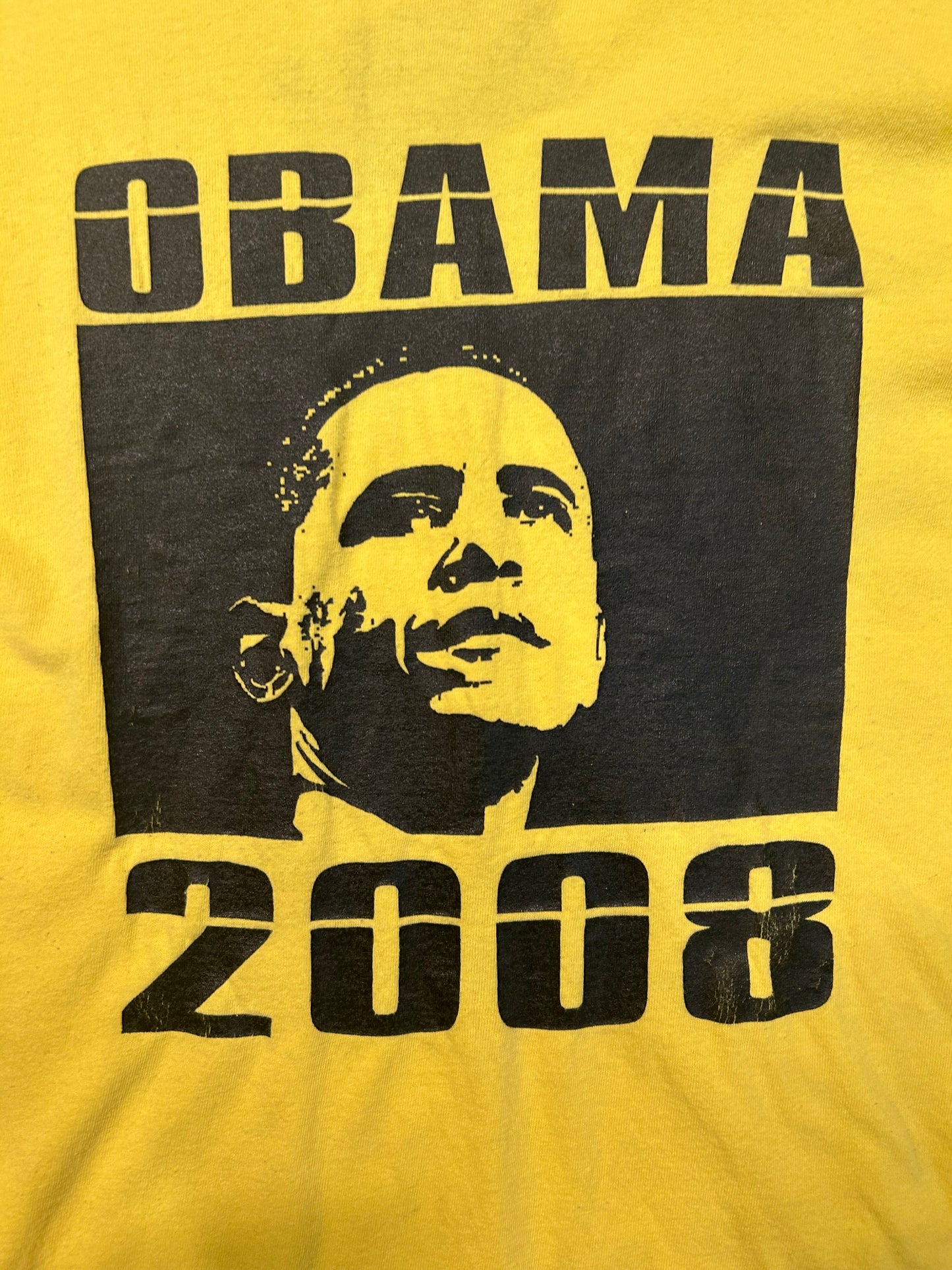 Y2K Yellow Obama Tee