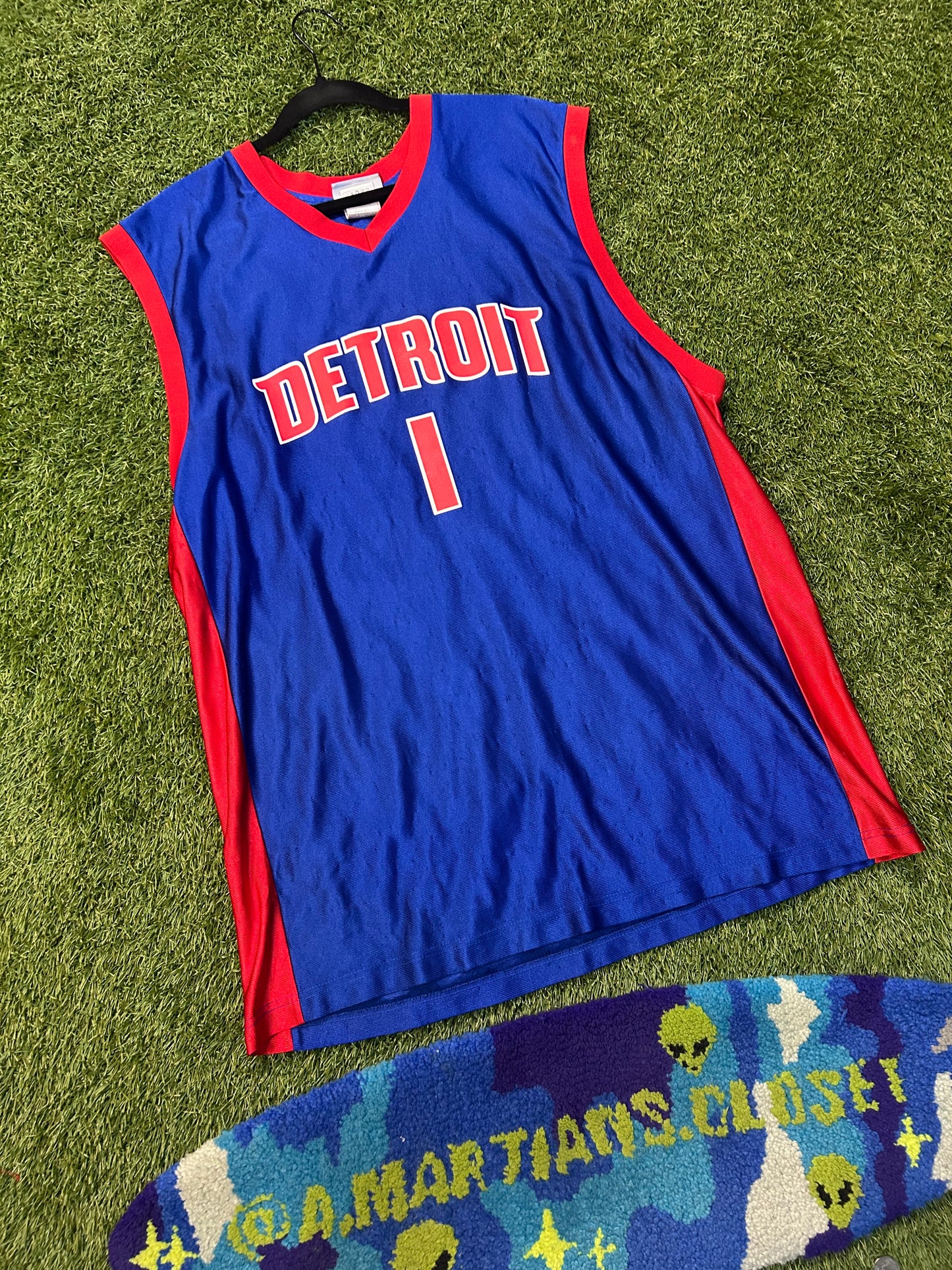 Y2K NBA Detroit Pistons Chancy Billups #1 Jersey