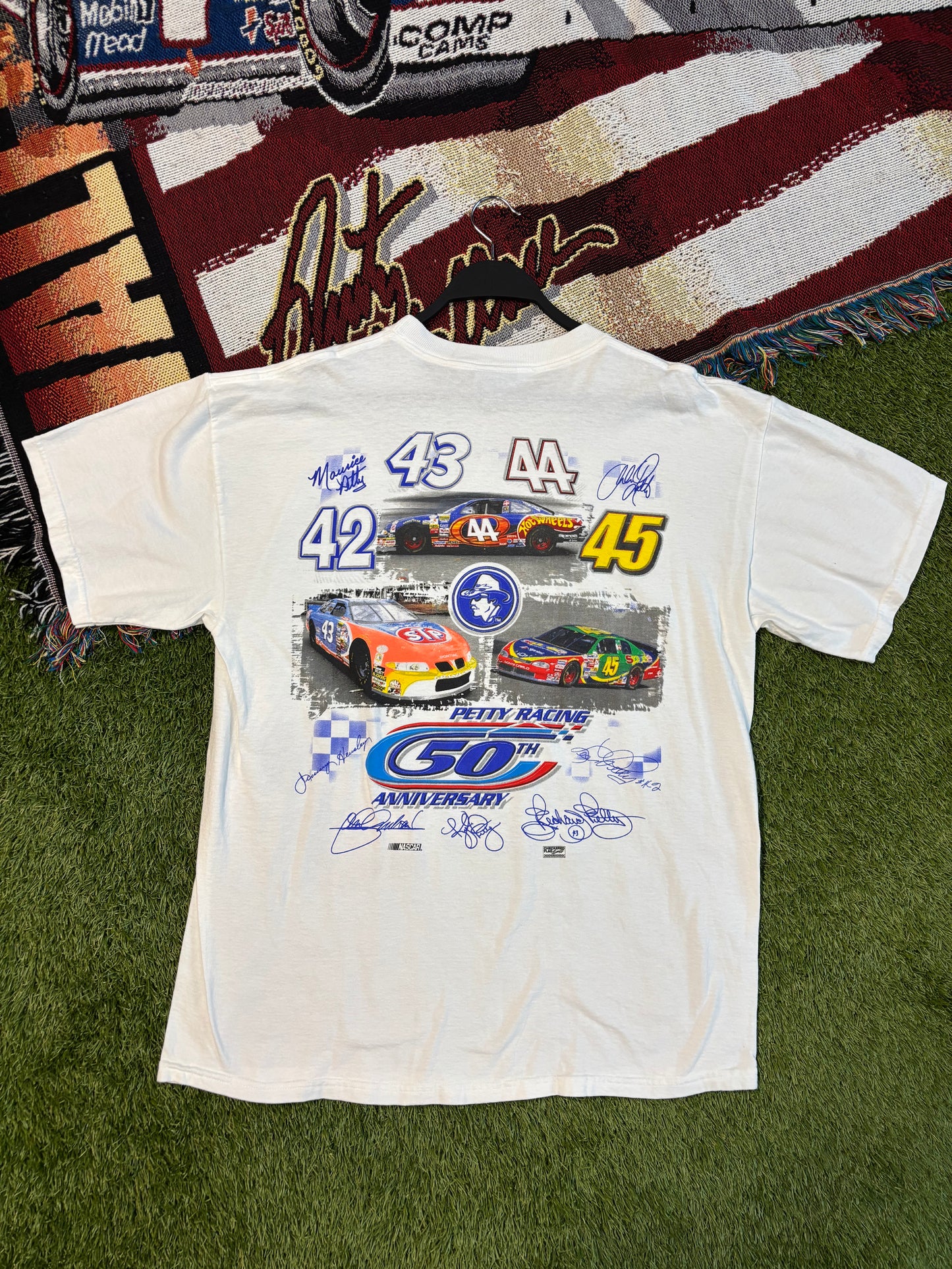 1999 50th Anniversary Petty Racing NASCAR T-Shirt Size XL Tultex Tag