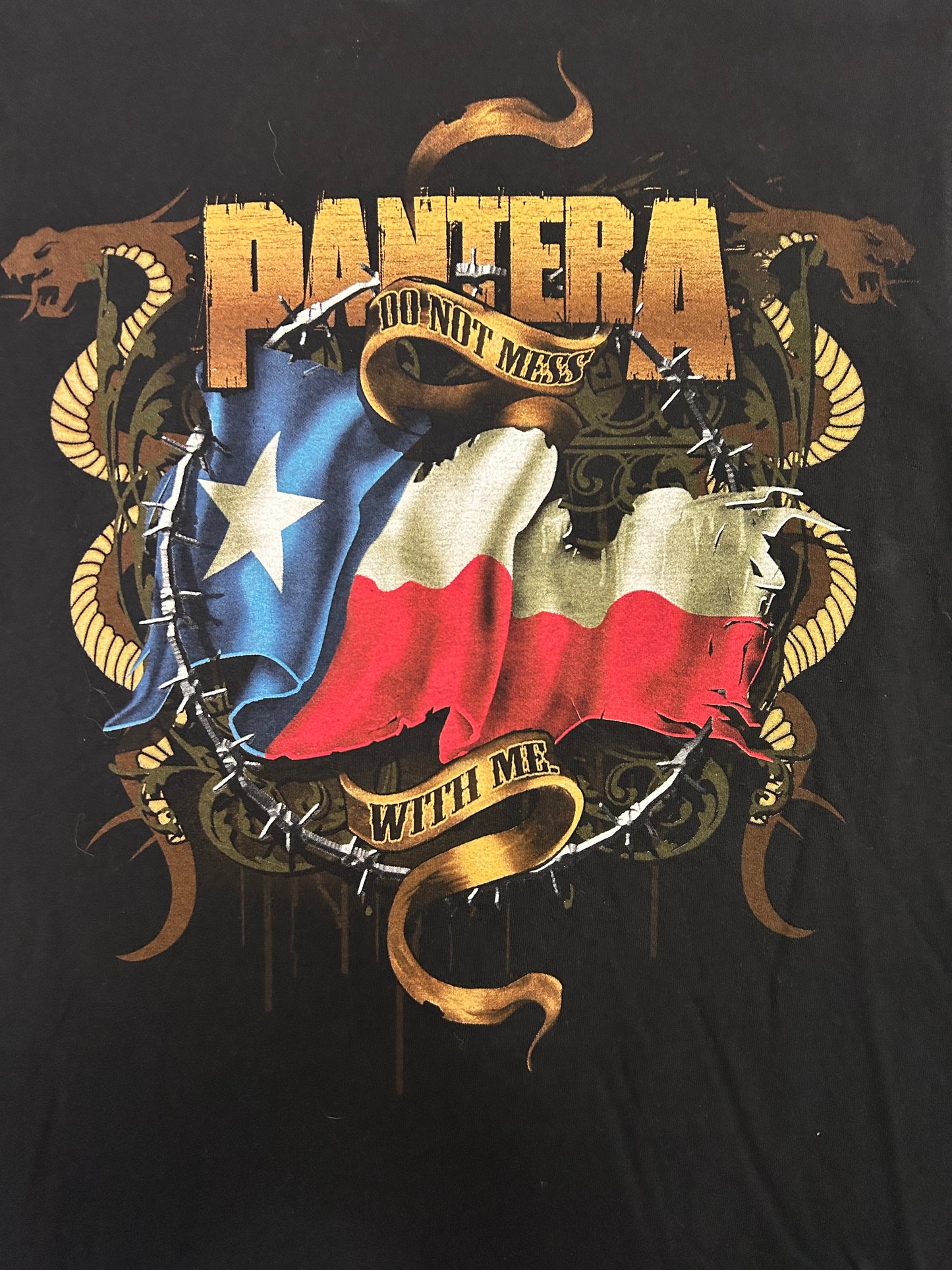 Vintage Pantera Do Not Mess With Me Band Tee