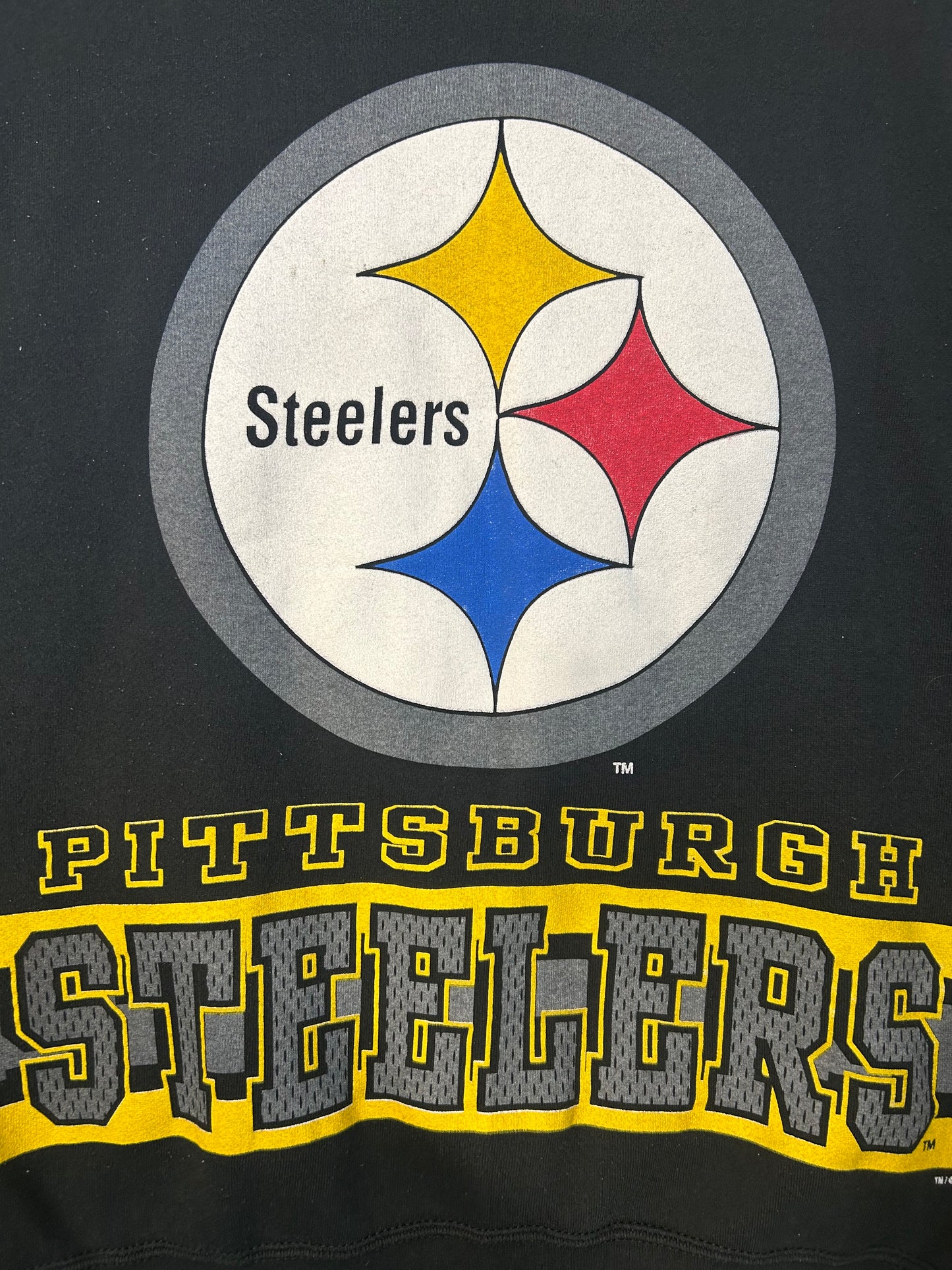 Vintage 1995 Pittsburgh Steelers NFL Crewneck Front & Back Hit