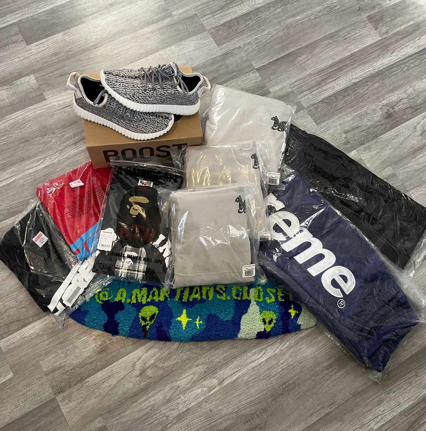 Supreme Satin Appliqué Sweat Pants