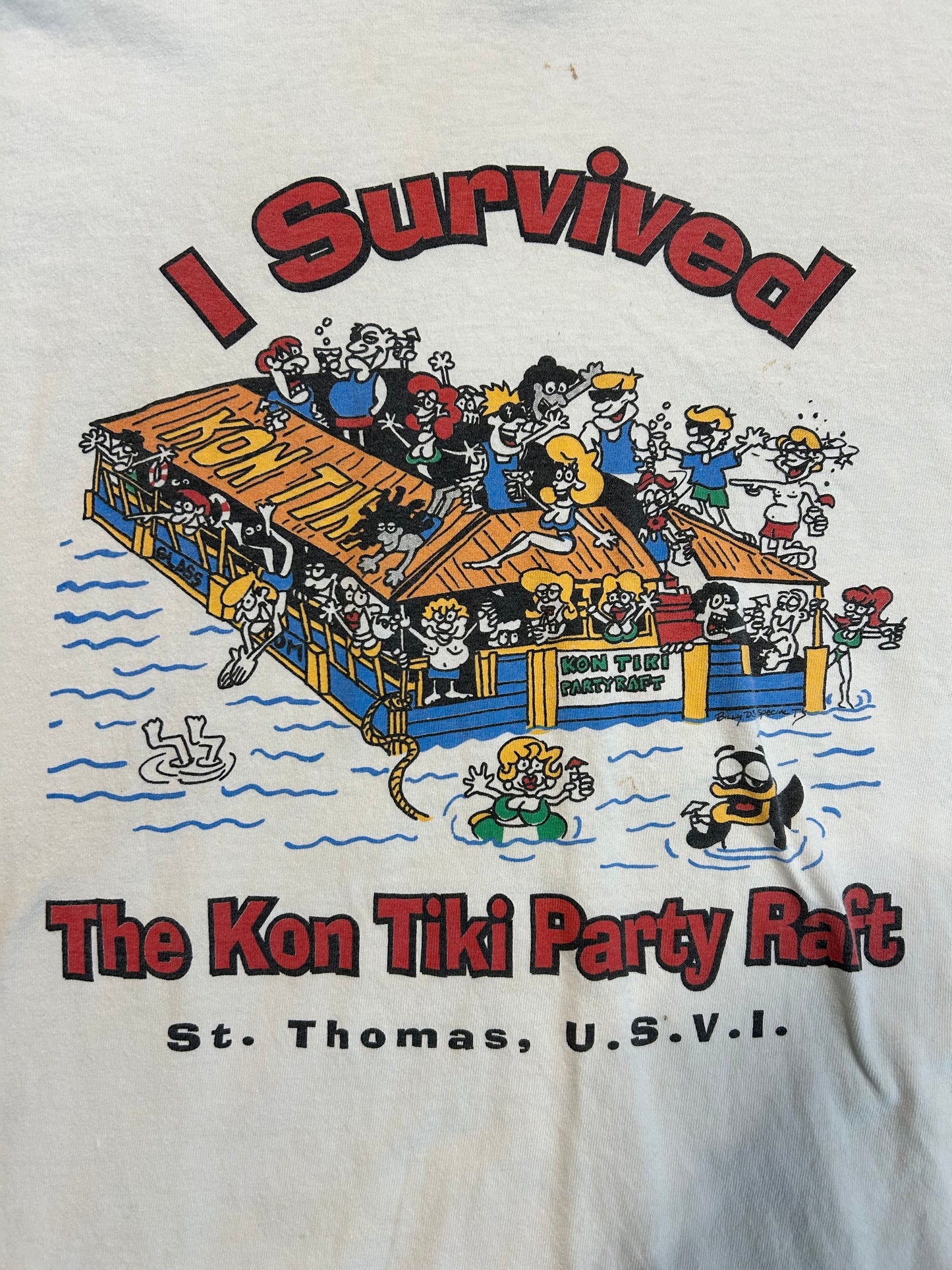 Vintage I Survived The Kon Toki Raft Tee