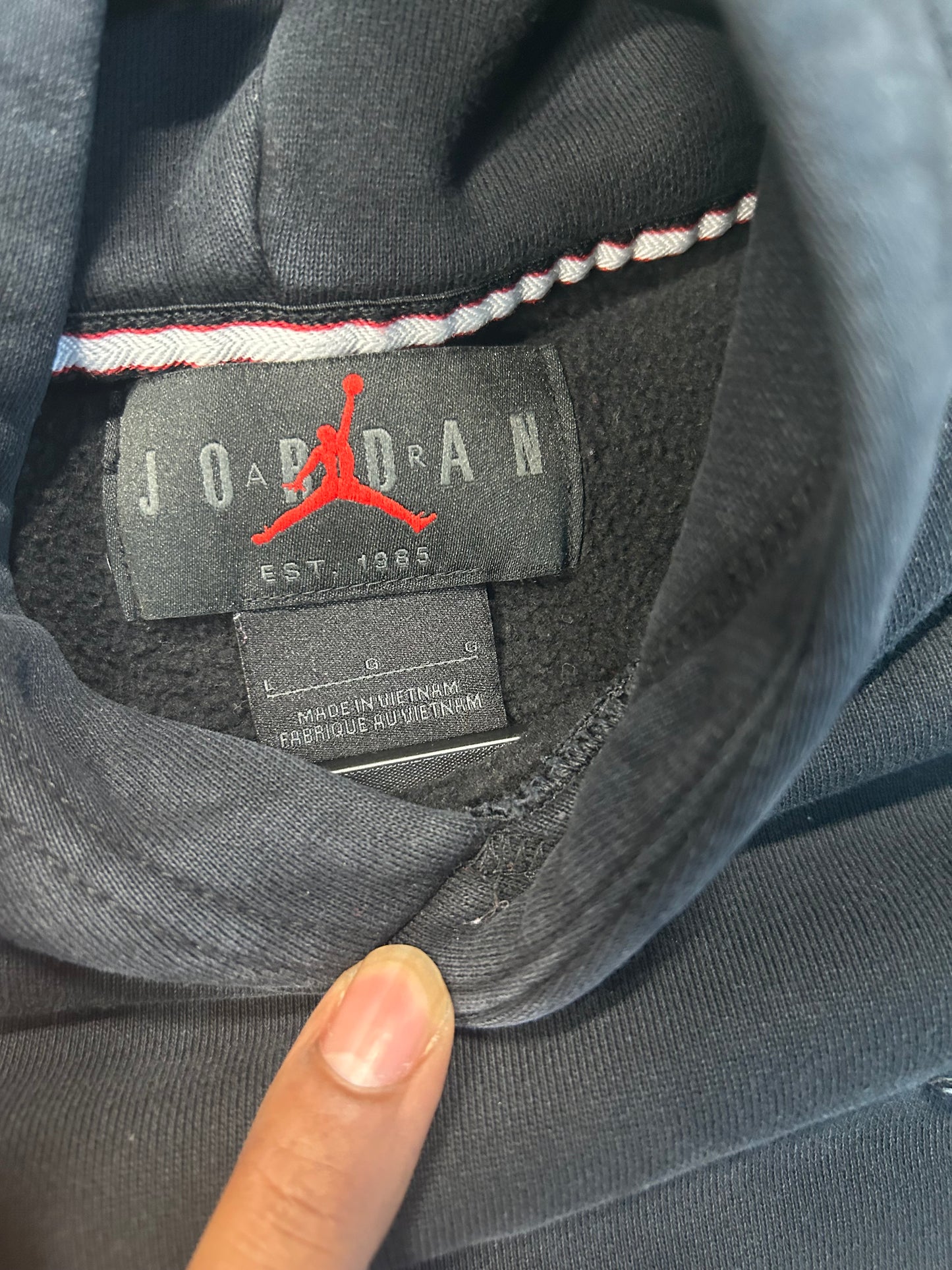 Y2K Jordan Brand Plain Black Hoodie