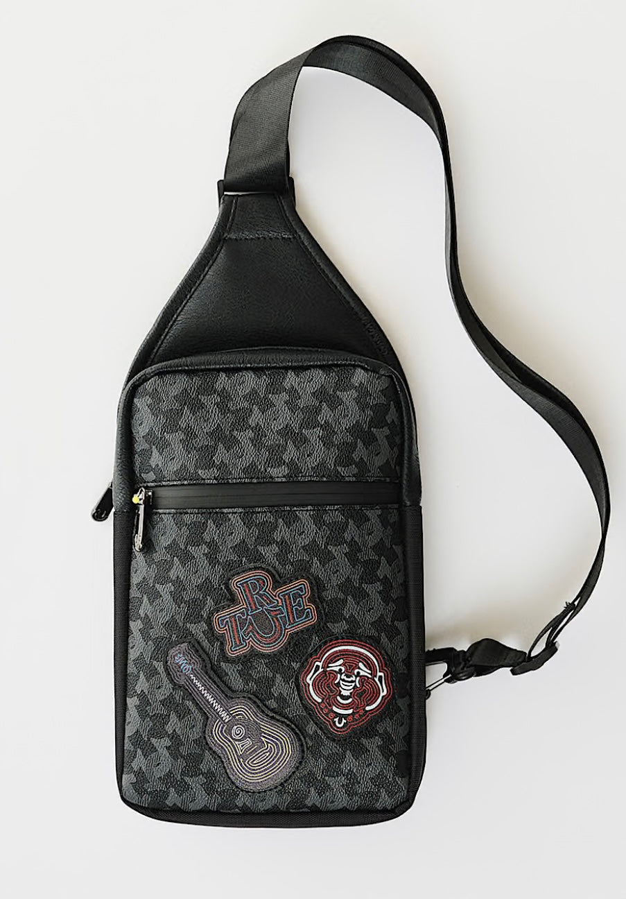 True Religion Patch Work Sling Bag