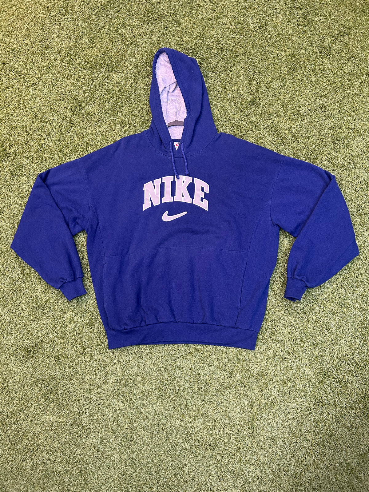 Vintage Nike Center Big Logo Navy Hoodie