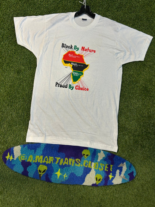 Vintage 90s Black By Nature Proud By Choice Tee