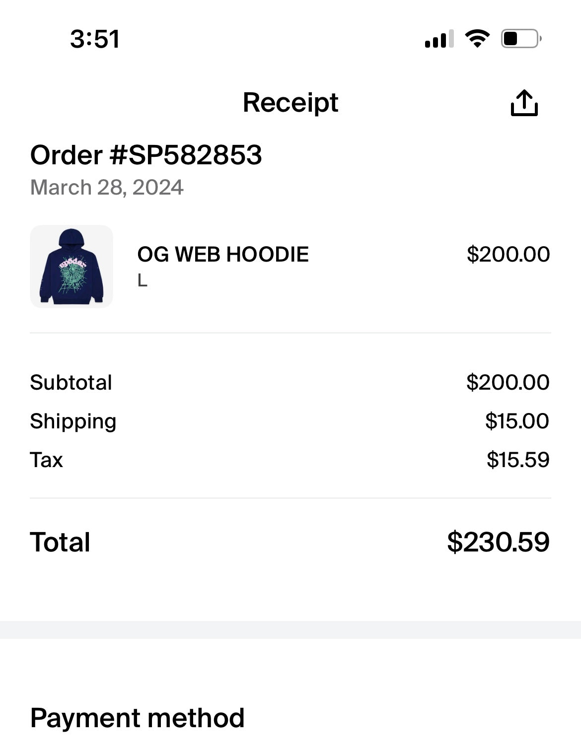 Sp5der OG Web Hoodie