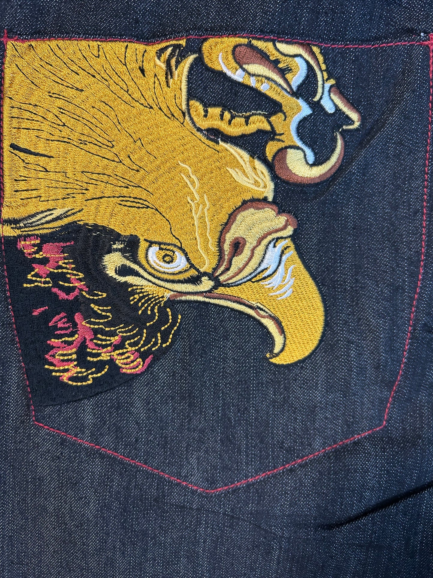 Y2K Golden Eagle Affliction Style Denim Jeans