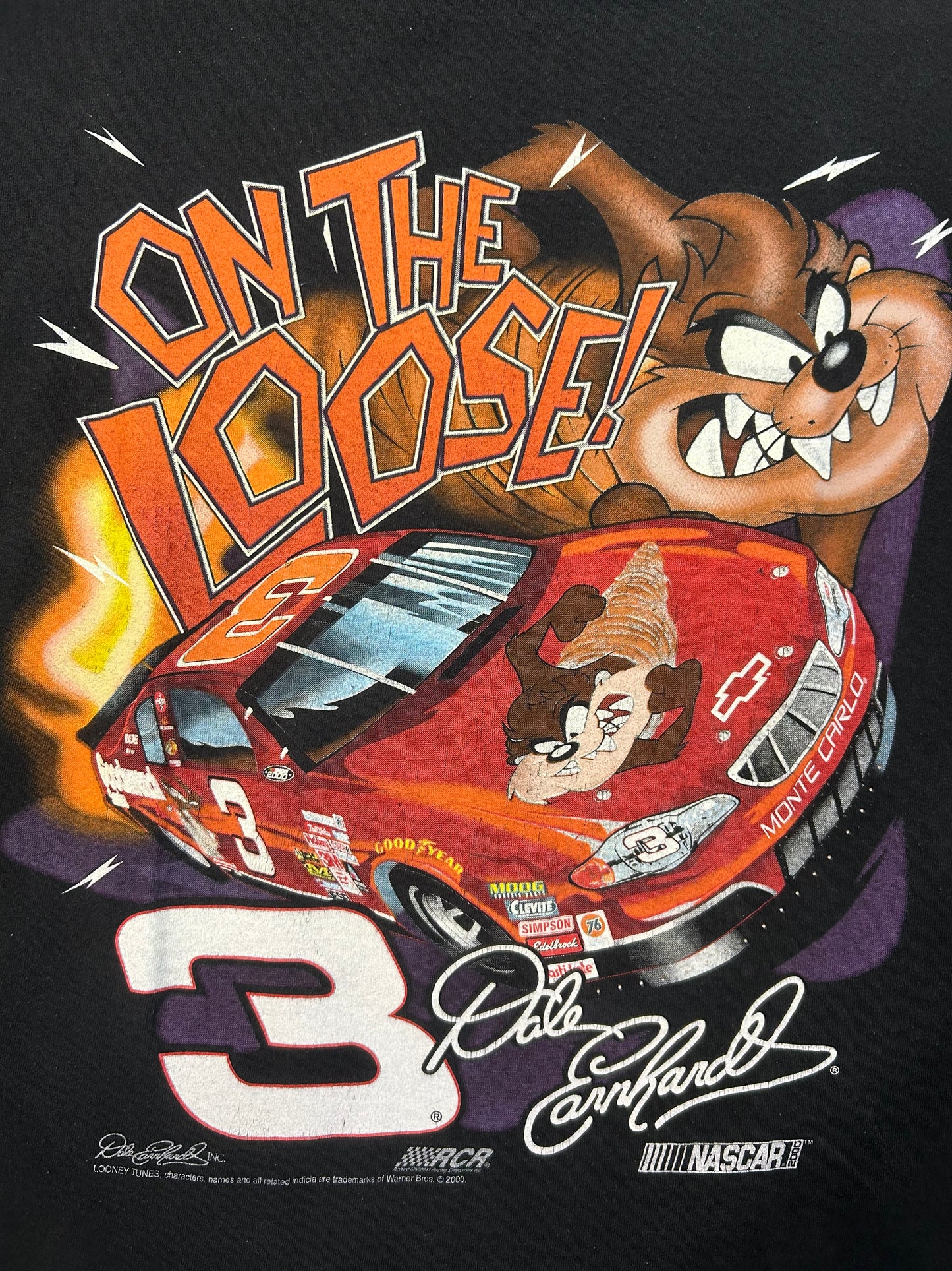 Y2K Dale Earnhardt X Tasmania Devil NASCAR Tee