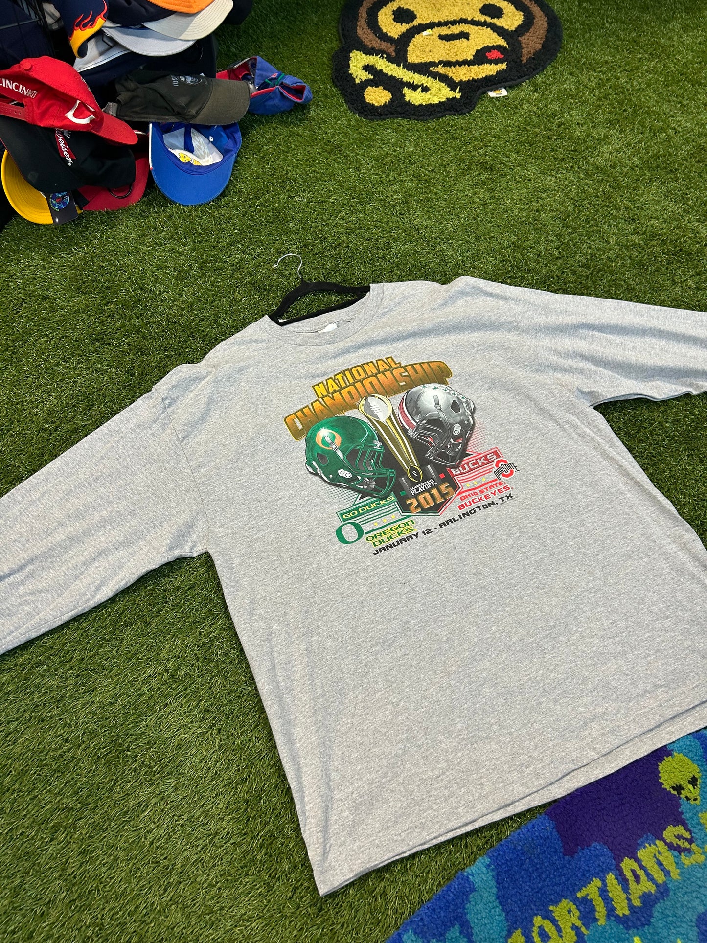 2015 Oregon Ducks vs Ohio State Buckeyes L/Sleeve Tee