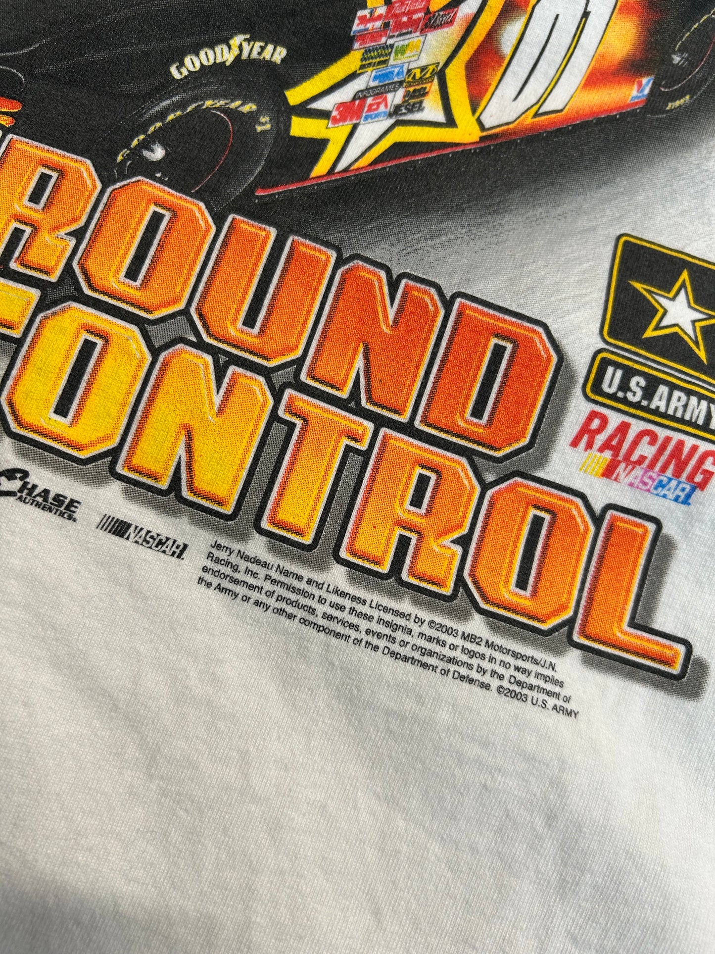 Y2K Jerry Nadeau U.S. Amry NASCAR Tee