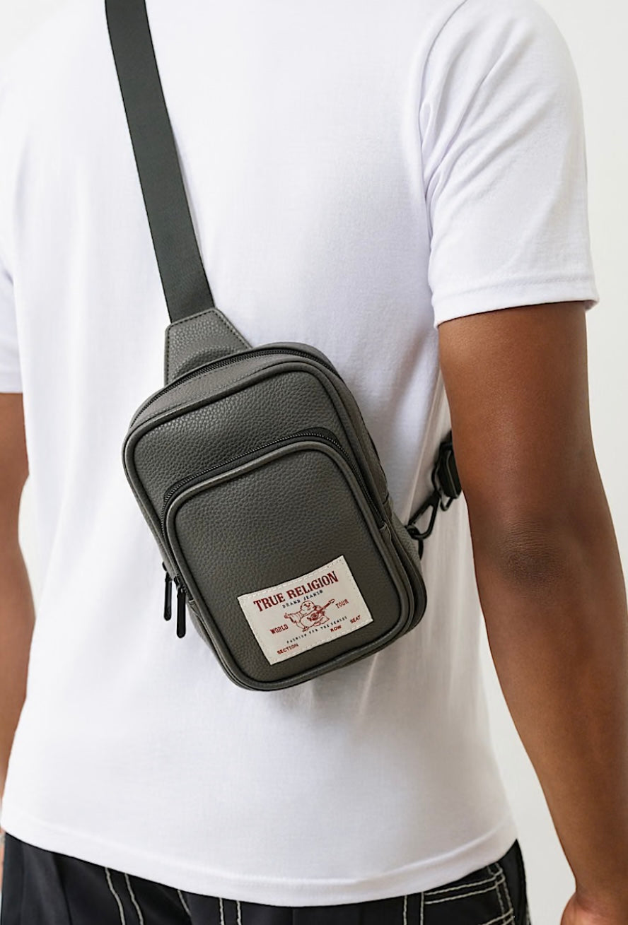 True Religion Patch Crossbody Sling Bag