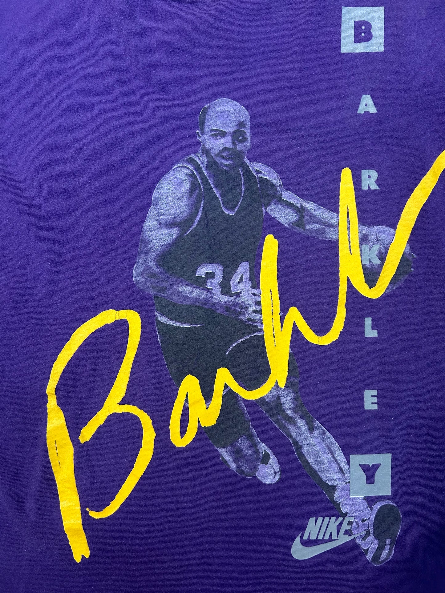 Vintage 90s Los Angeles Lakers Charles Barkley Nike Tee