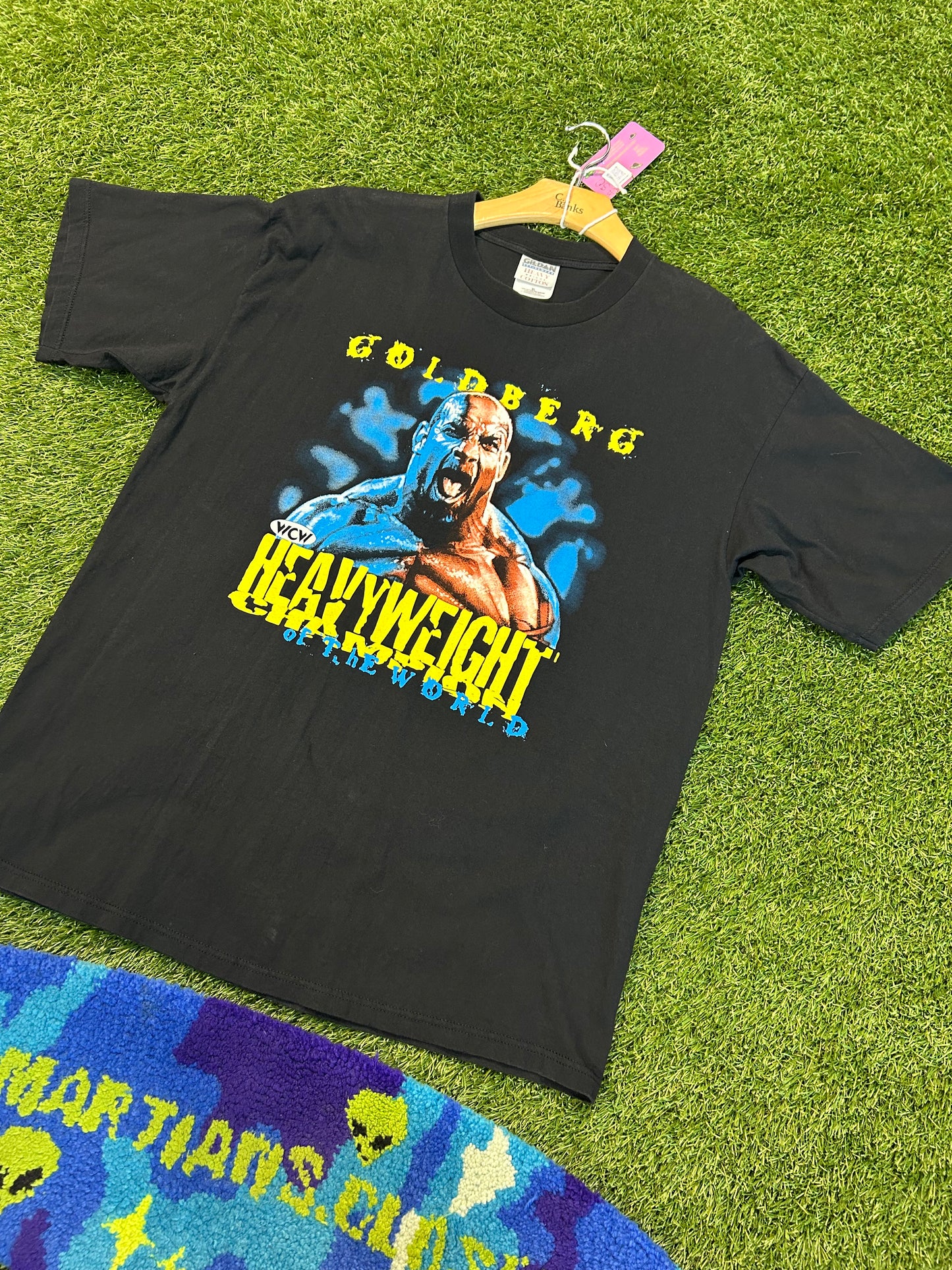 Vintage 90s WCW Heavyweight Of The World Goldberg Tee
