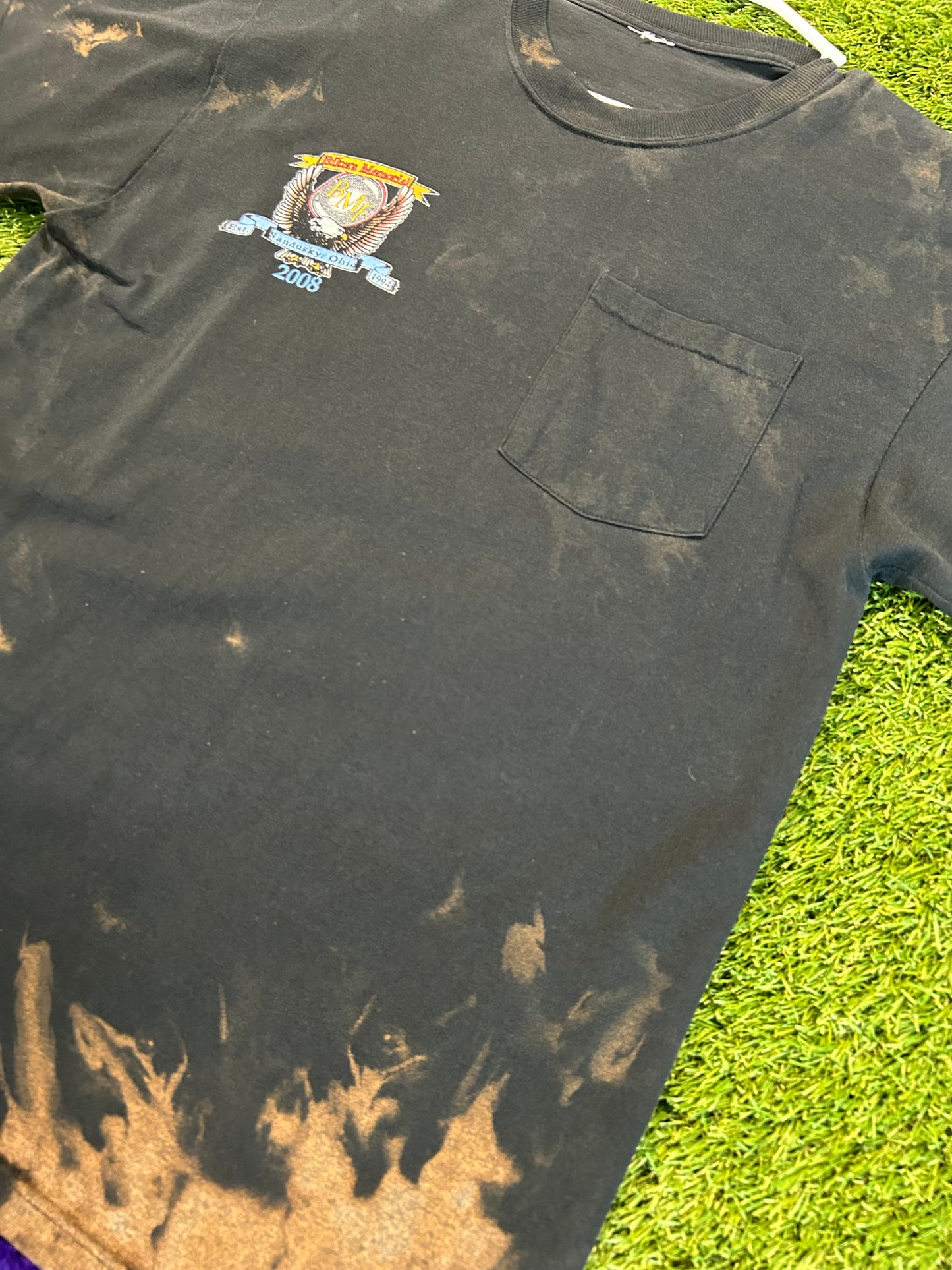 Y2K Biker Memorial Bleached 2008 Tee