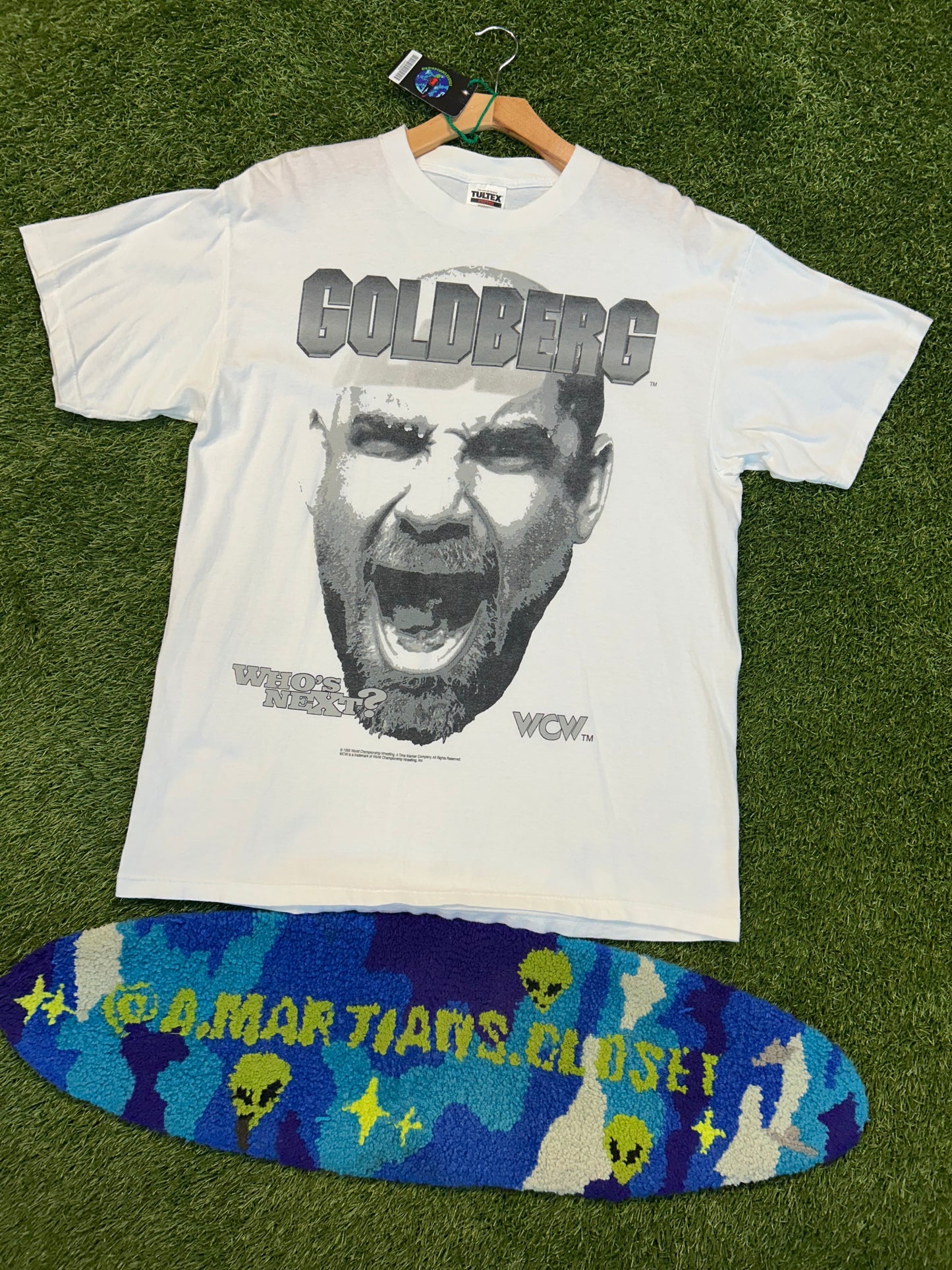 Vintage 1998 WCW Goldberg Big Head Tee