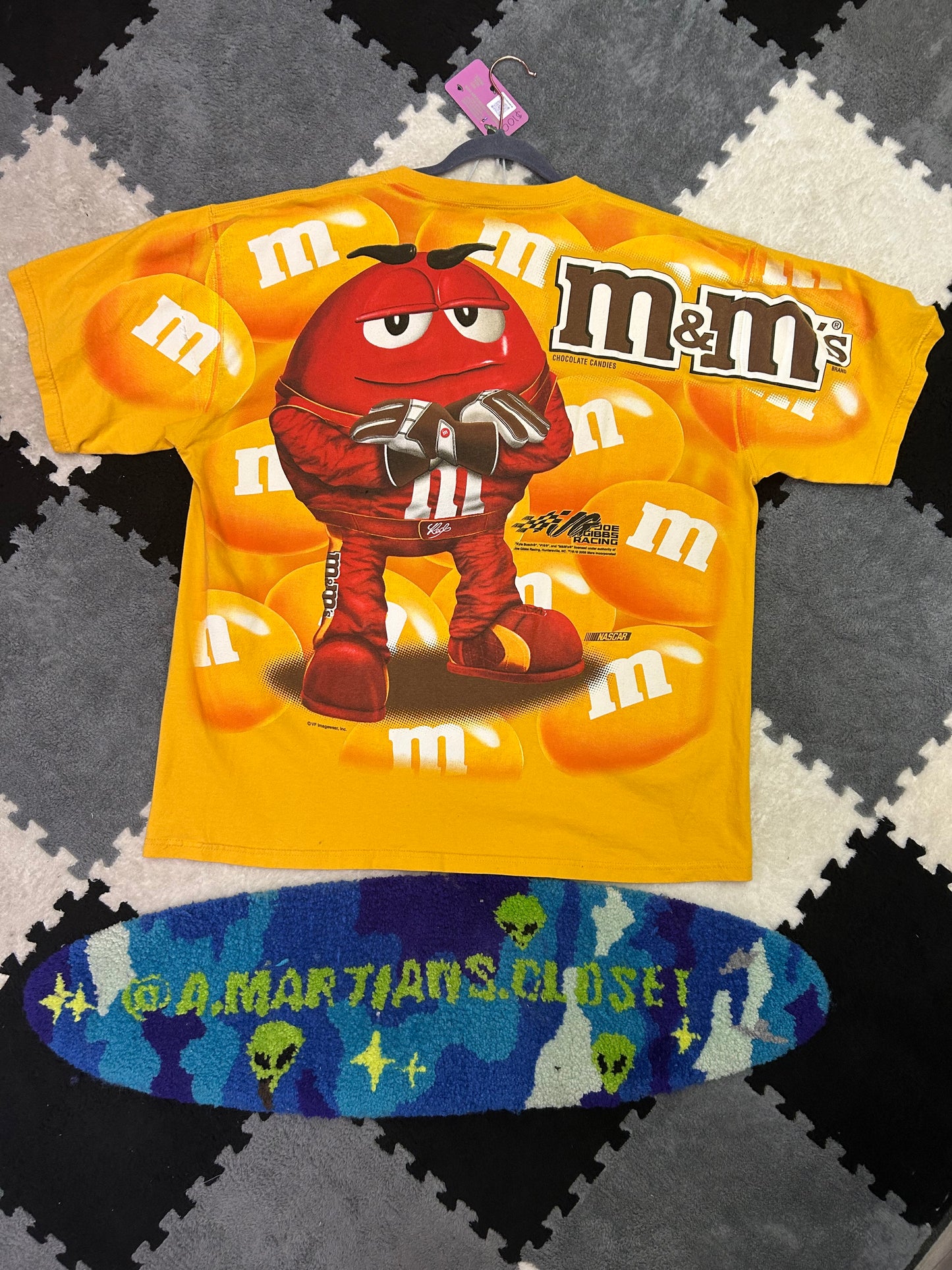 Rare Y2K Vintage 2008 AOP Kyle Bush M&M Tee