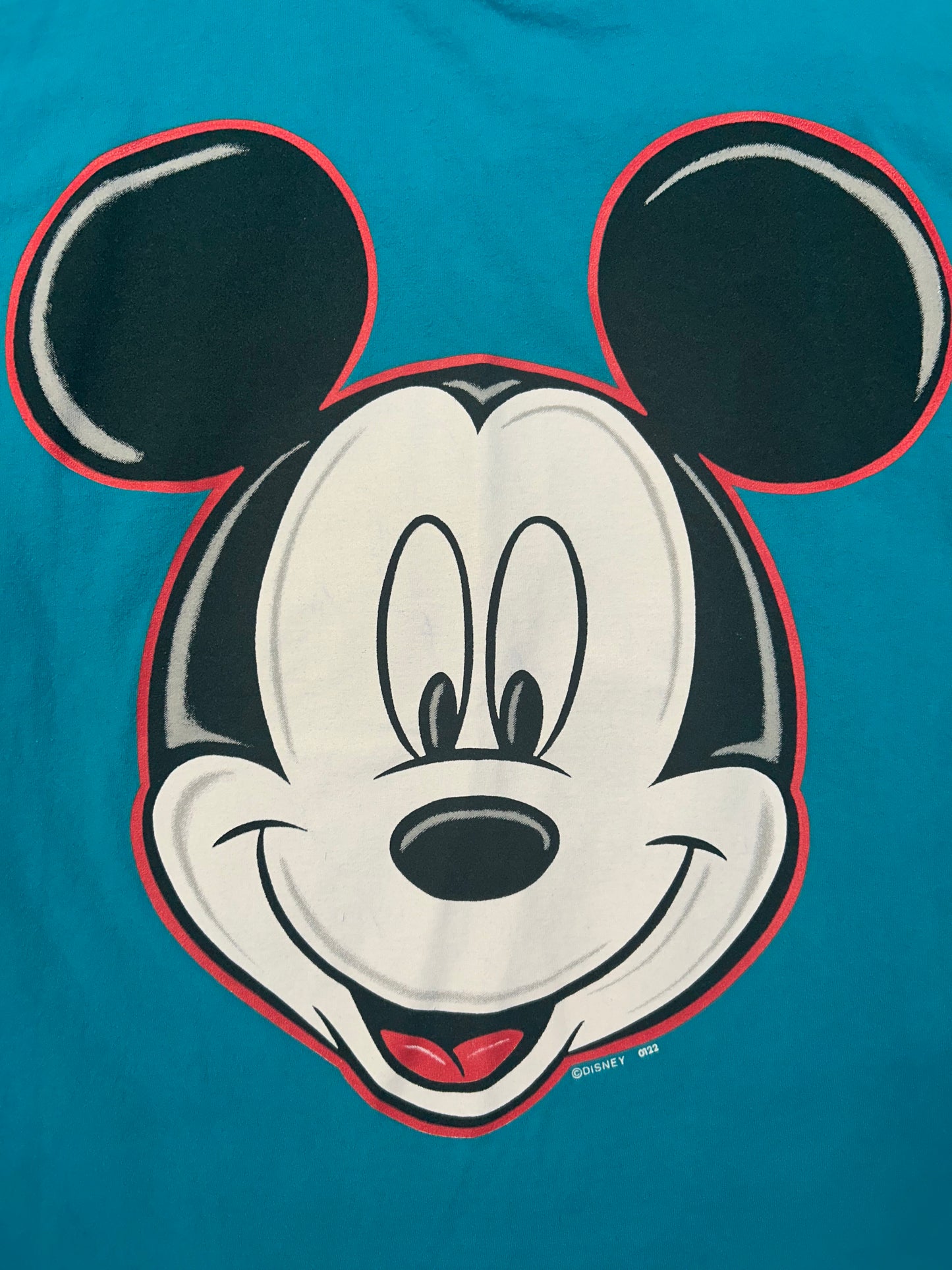 Y2K Disney Big Head Mickey Mouse Tee