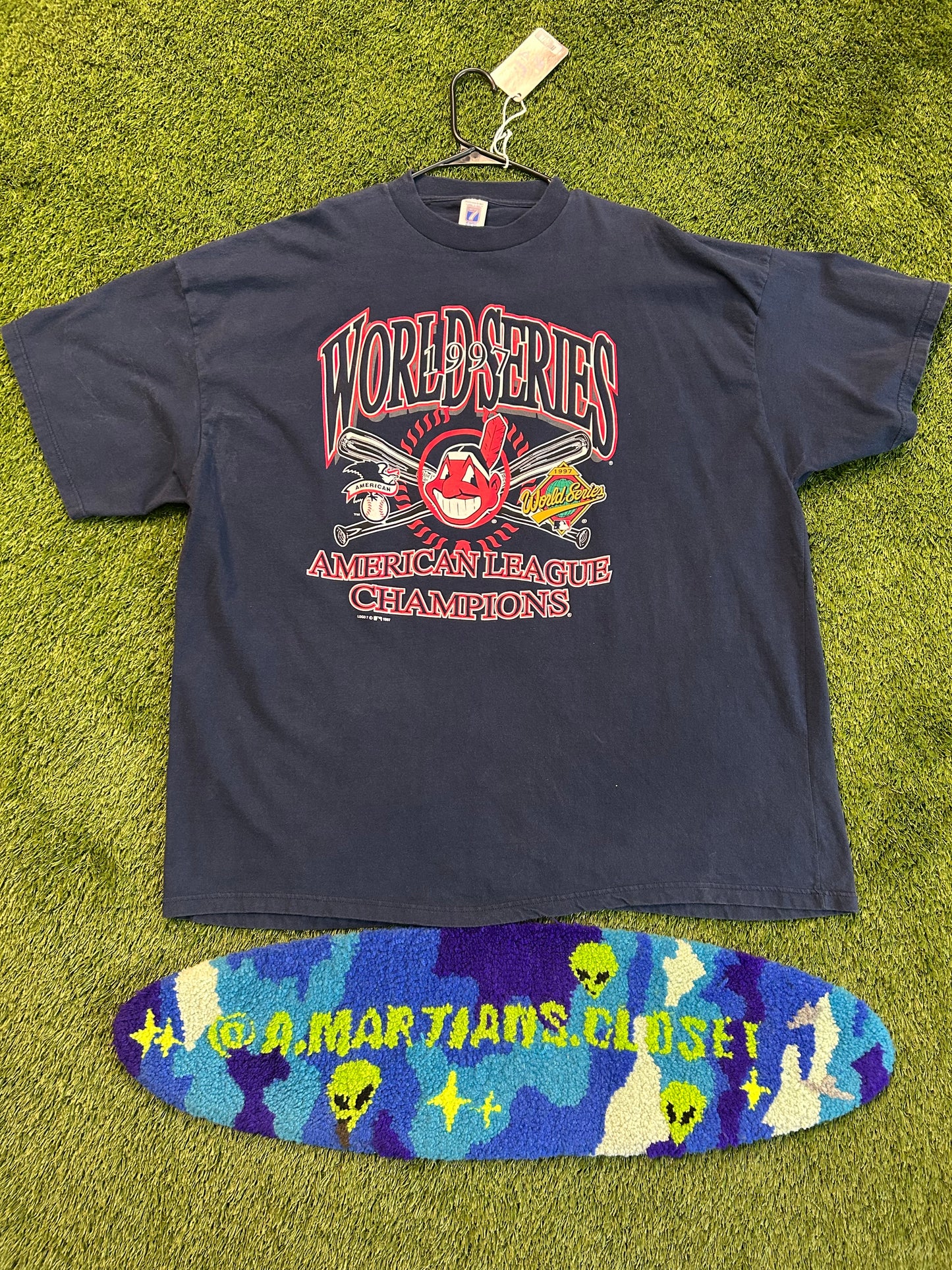Vintage 1997 Cleveland Indians World Series Champions Tee
