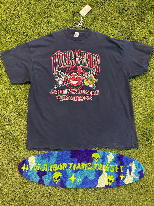 Vintage 1997 Cleveland Indians World Series Champions Tee