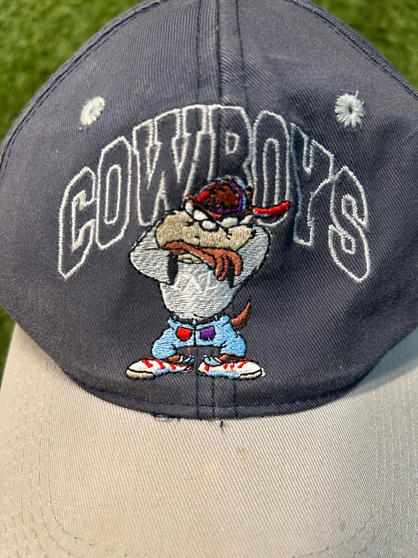 Vintage 1993 Warner Bros Tasmania Devil X Dallas Cowboys NFL SnapBack