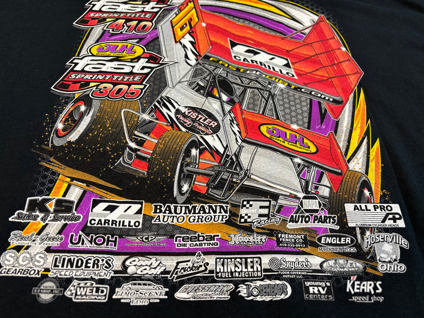 2016 Kistler Racing Products Sprint car T-Shirt Size 3XL Gildan ultra cotton tag