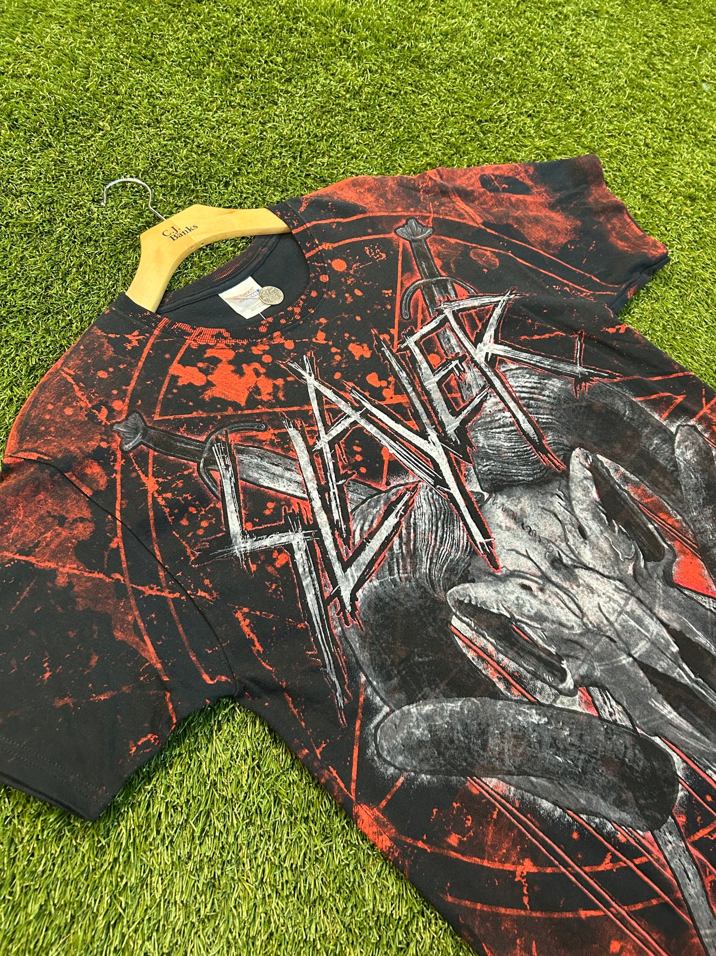 Vintage 90s Slayer Band AOP Tee