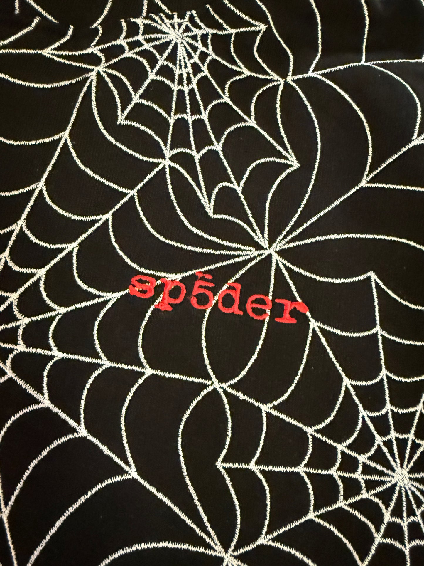 SP5DER “Embroidered Web” AOP Hoodie