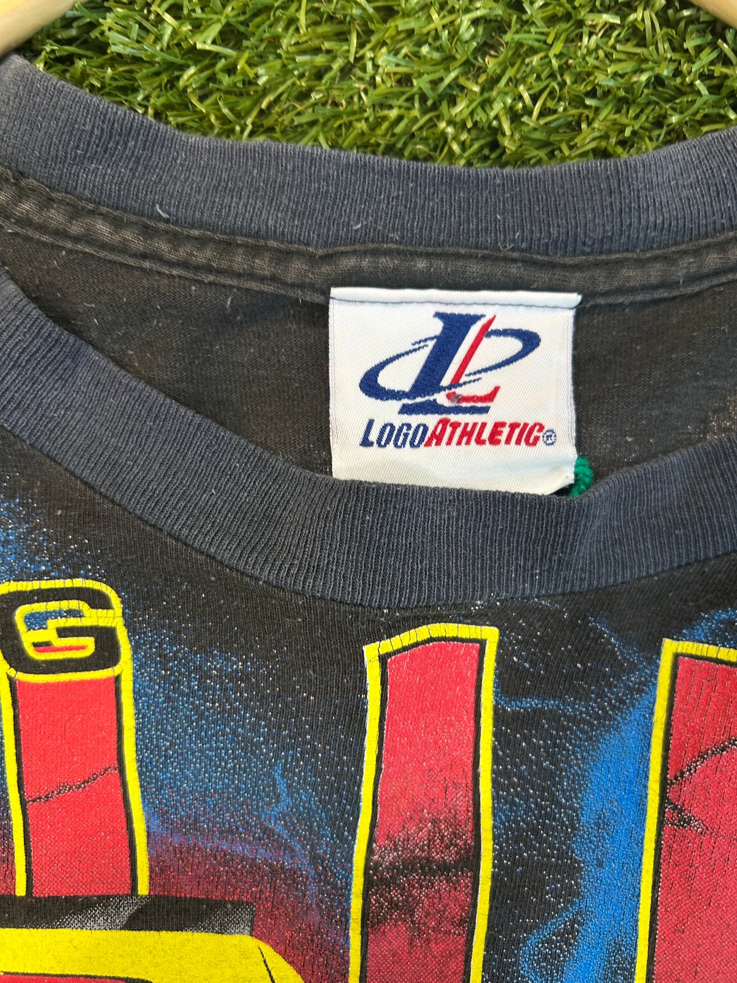Vintage 90s Sterling Marlin Kodak NASCAR AOP Tee