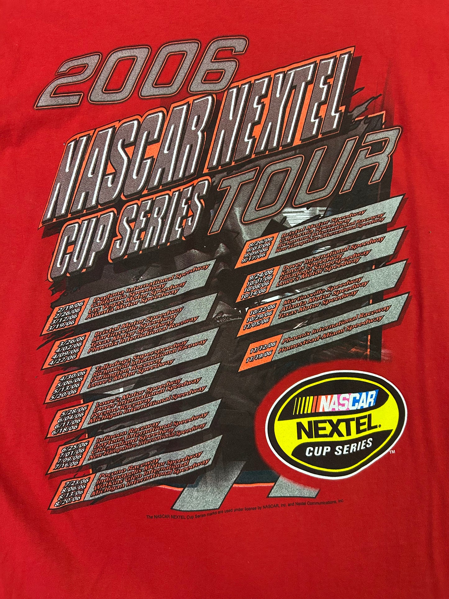 Y2K Vintage 2006 NASCAR Nextel Cup Series Tee