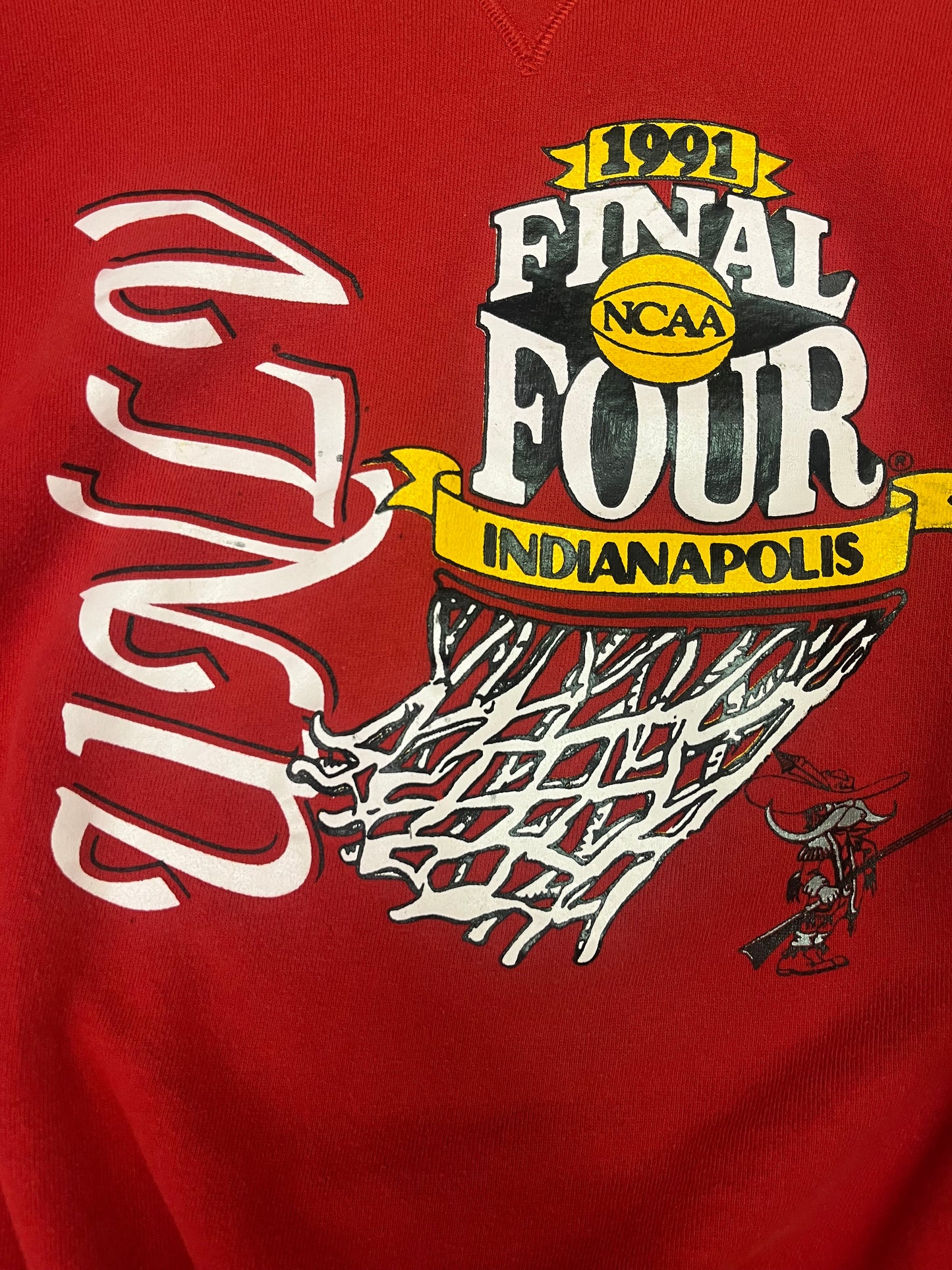 Vintage 1991 UNLC Final Four Crewneck